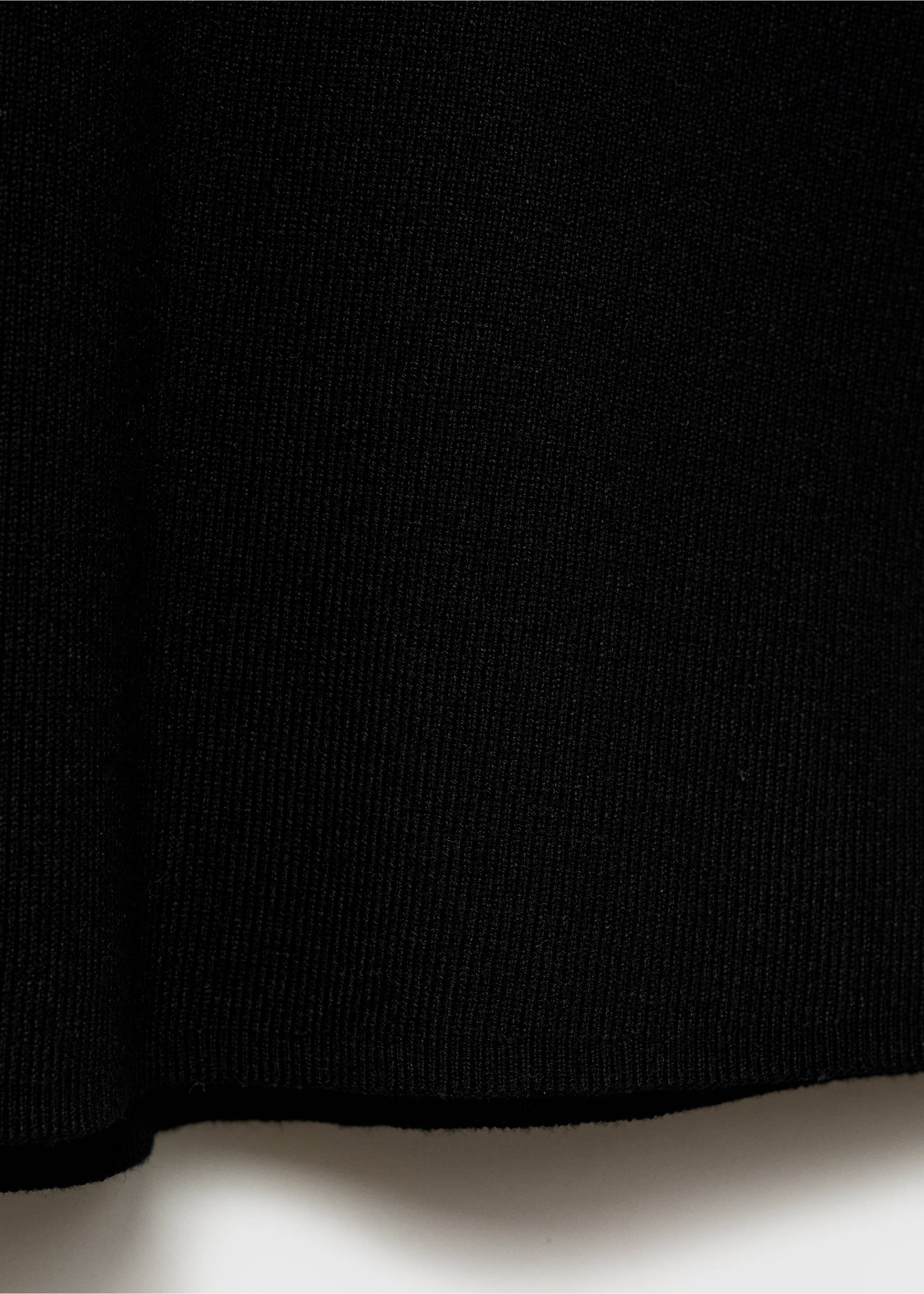 Knitted dress with bow neckline - Details of the article 0, Black. Ref: 17061217-00.