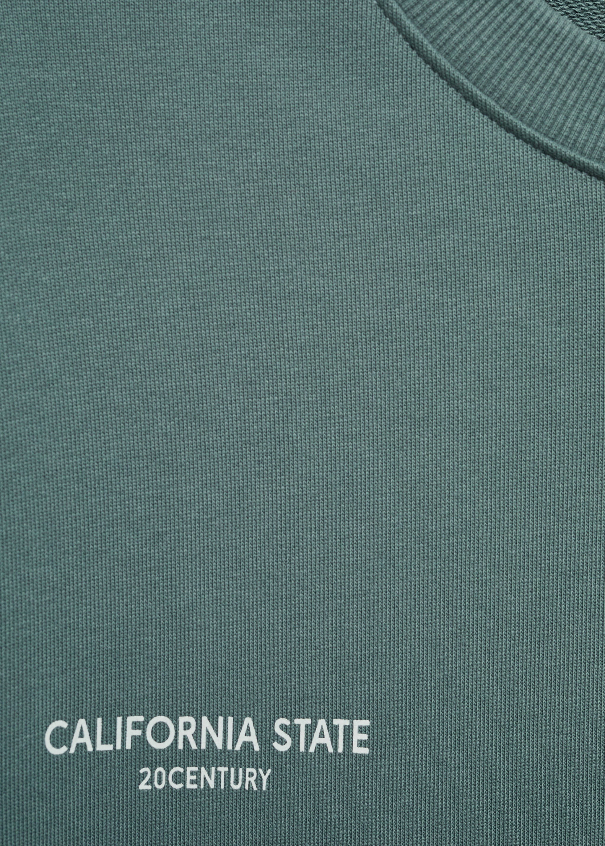 Sudadera algodón estampado combinado - Detalle del artículo 0