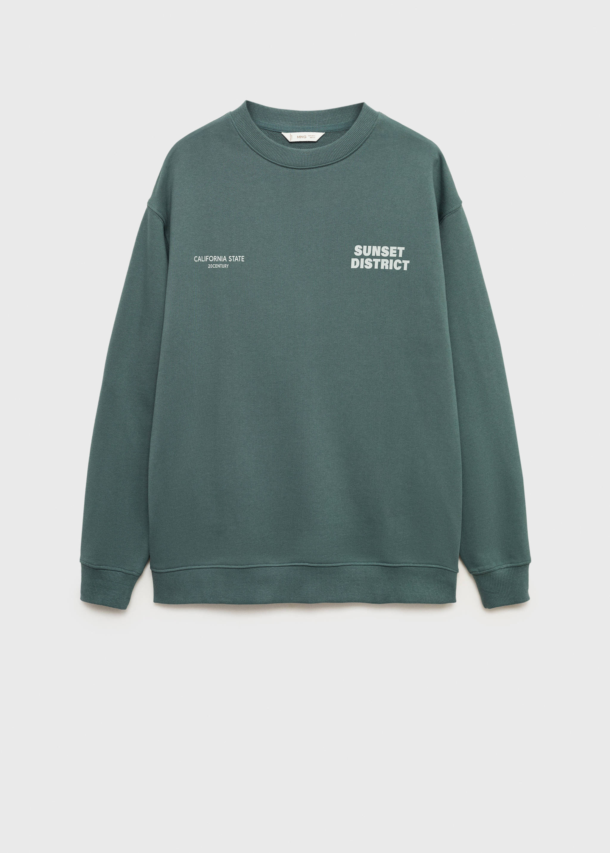 Sudadera algodón estampado combinado - Artículo sin modelo
