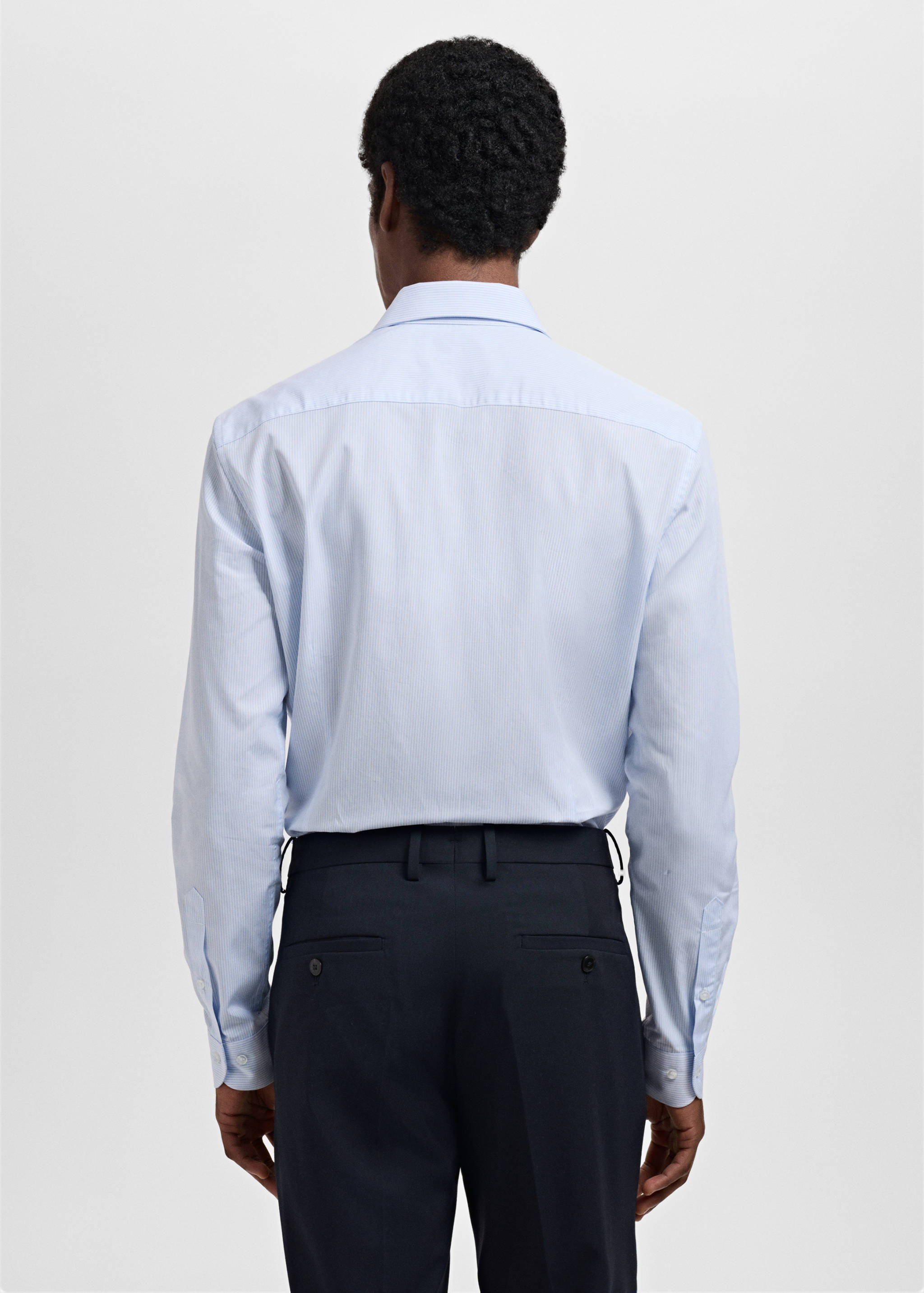 Slim fit thousand striped suit shirt - Reverse of the article