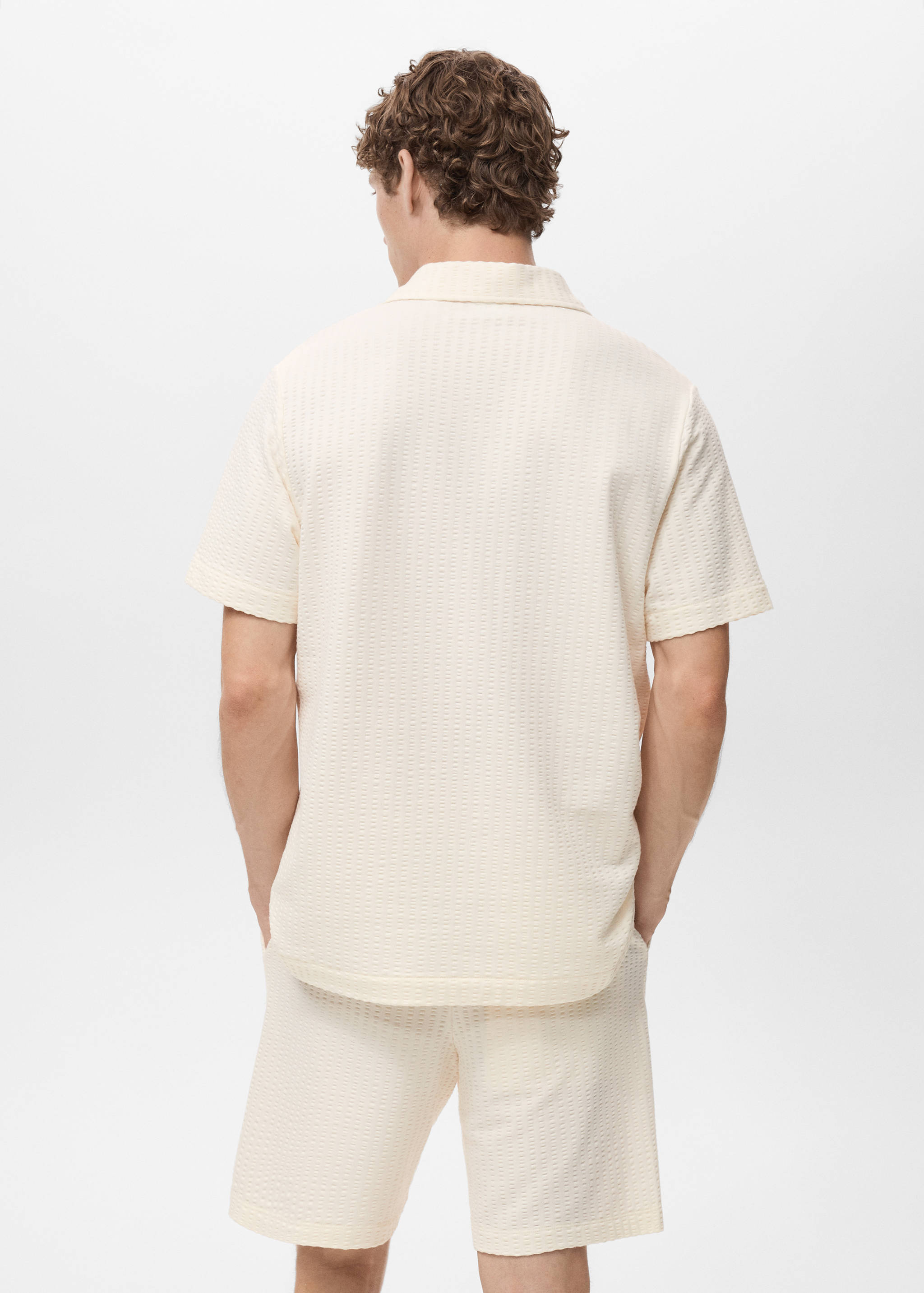 Poloshirt aus Seersucker-Baumwolle - Rückseite des Artikels