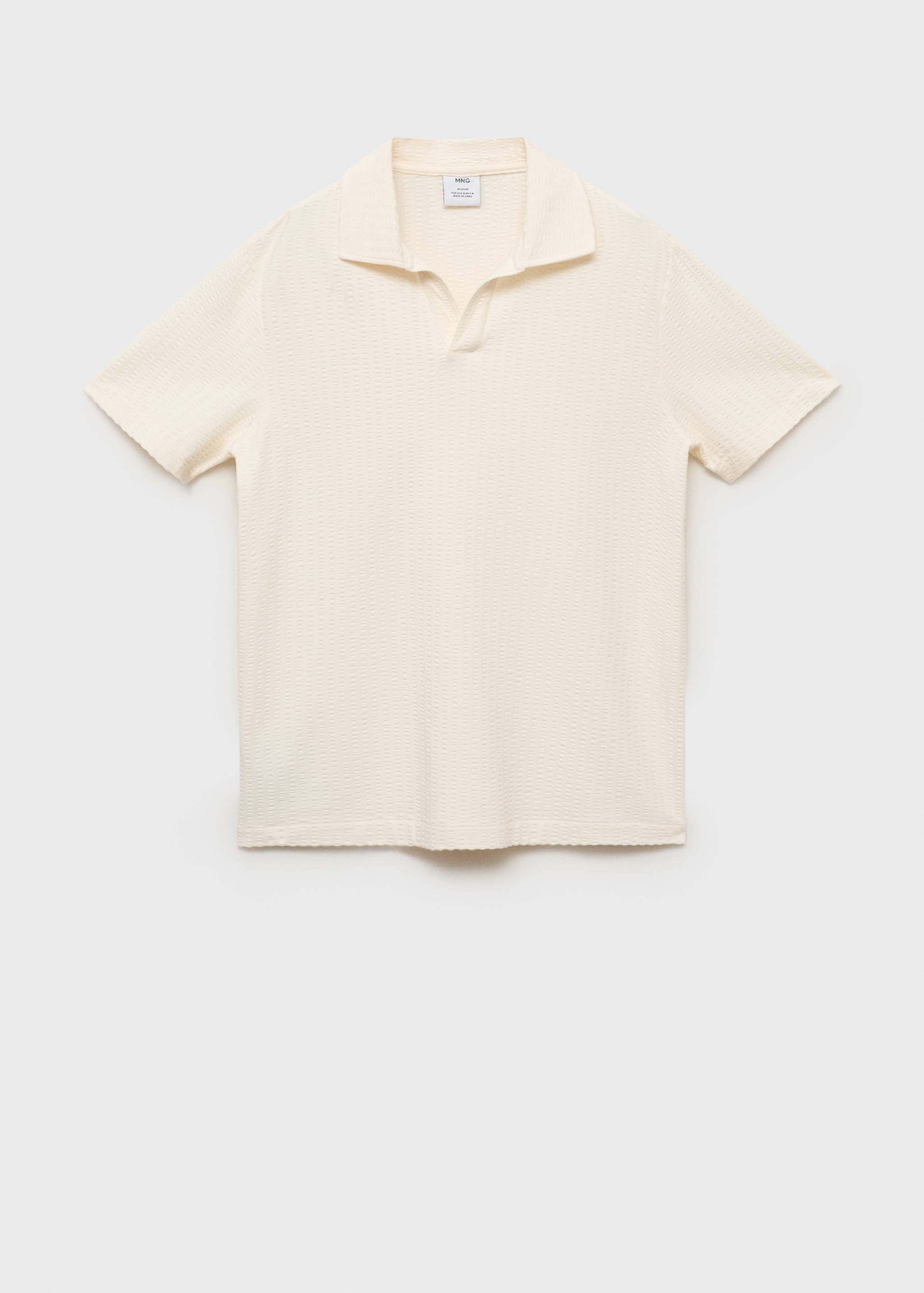 Poloshirt aus Seersucker-Baumwolle - Artikel ohne Model