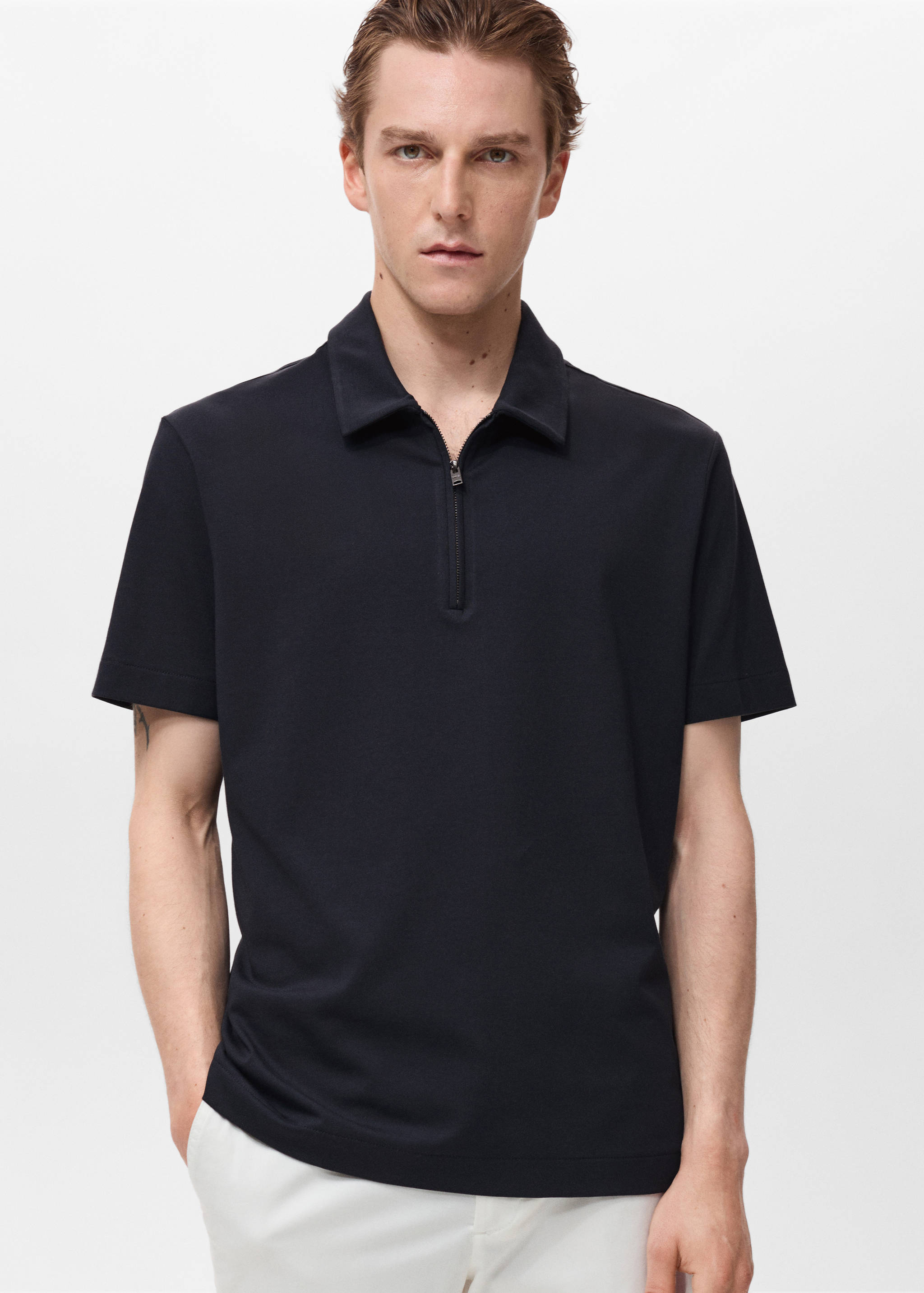 Polo col zippé - Plan moyen