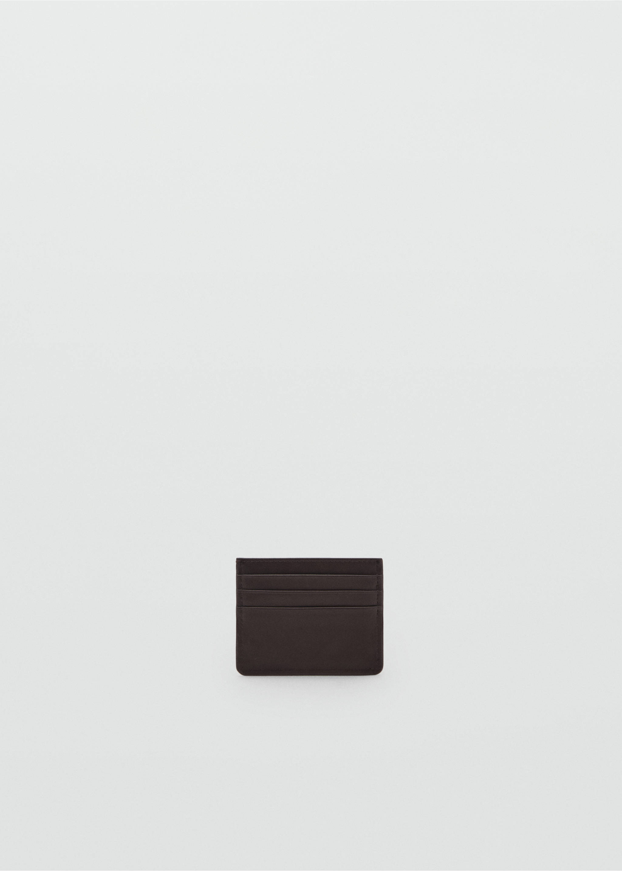 Anti-contactless peaked card holder - Article without model, Brown. Ref: 17061241-00.