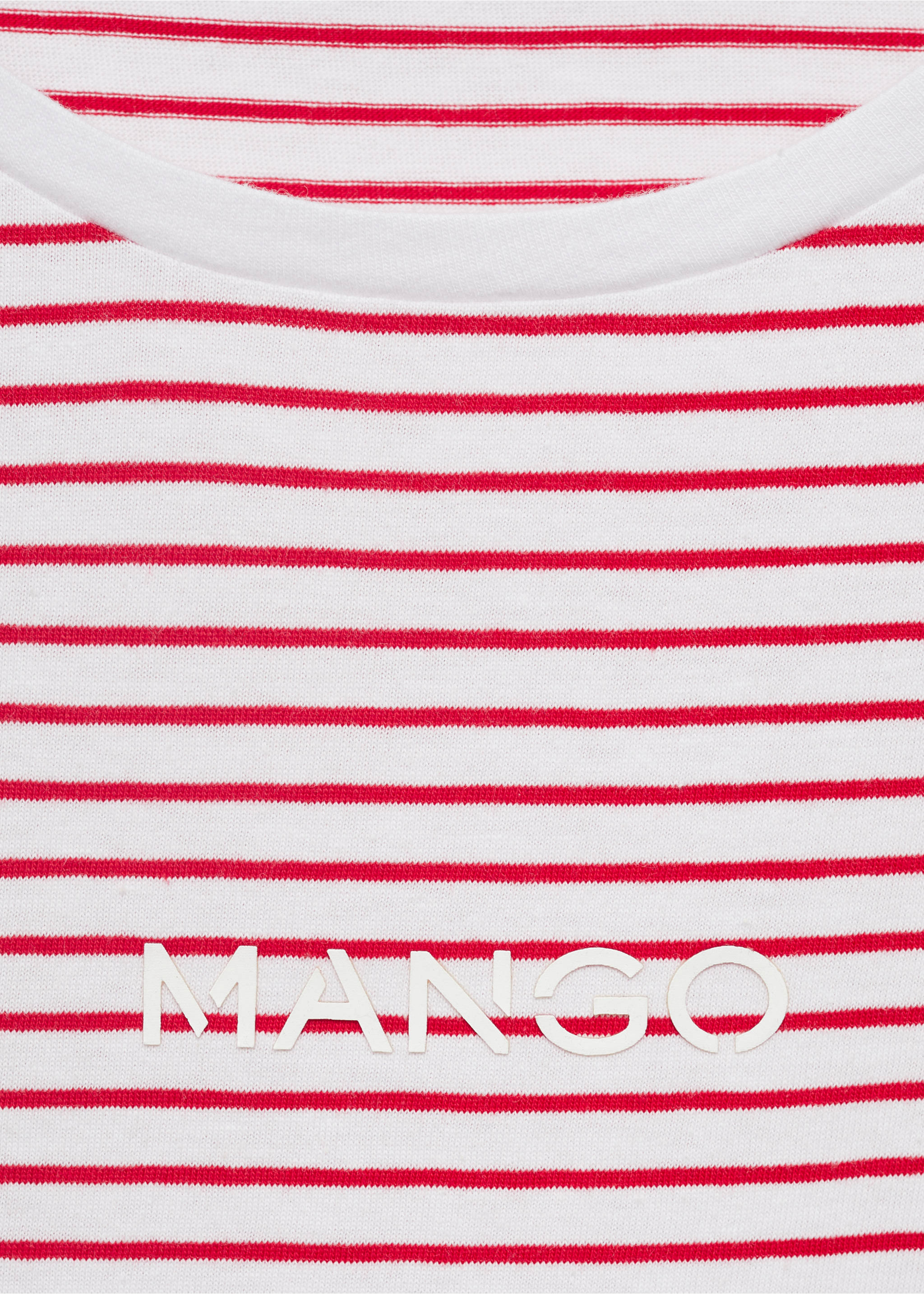 Samarreta ratlles logo - Detall de l'article 8, Vermell. Ref: 17061242-00.