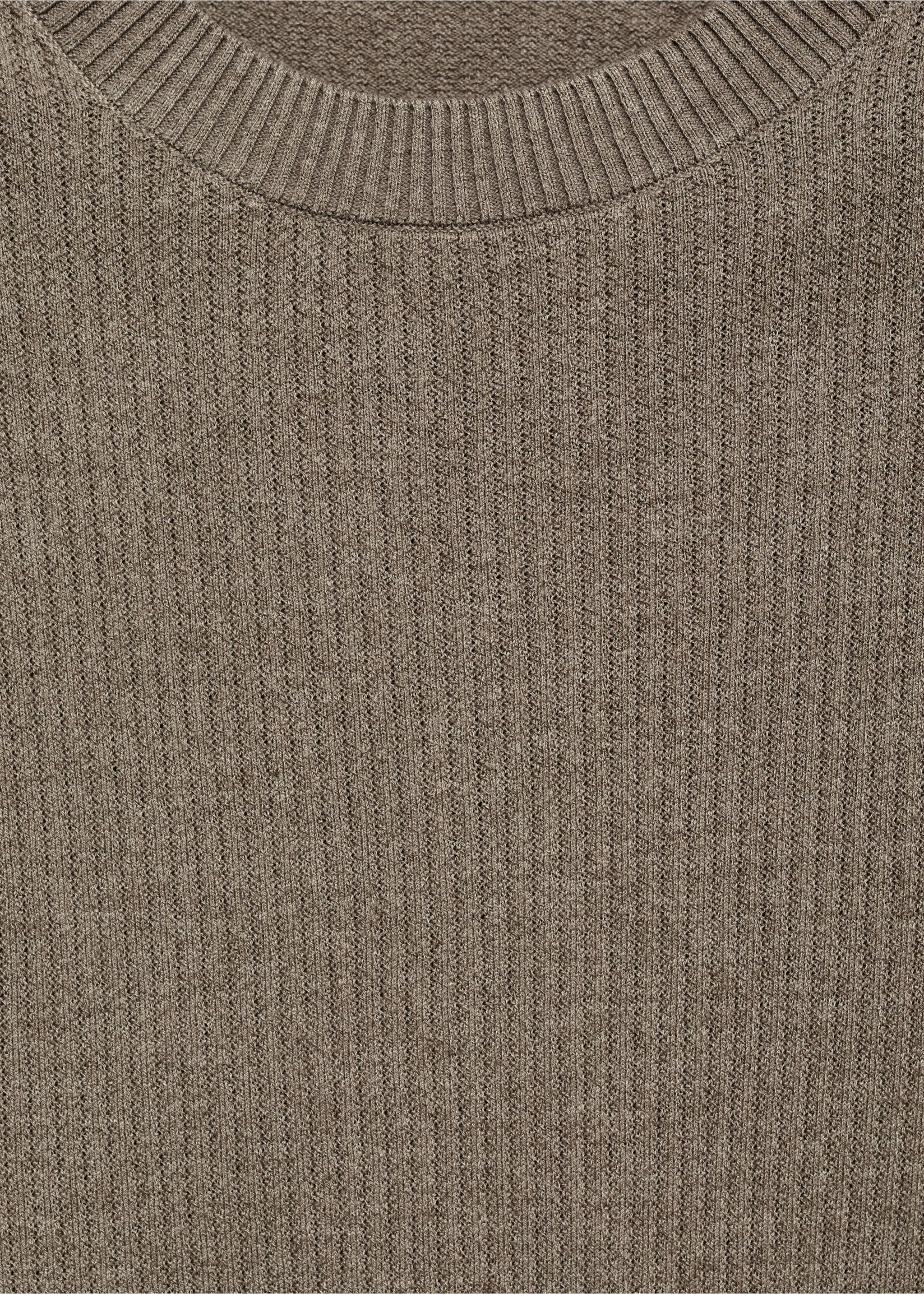 Camiseta punto canalé - Detalle del artículo 8, Verde oscuro. Ref: 17061243-00.