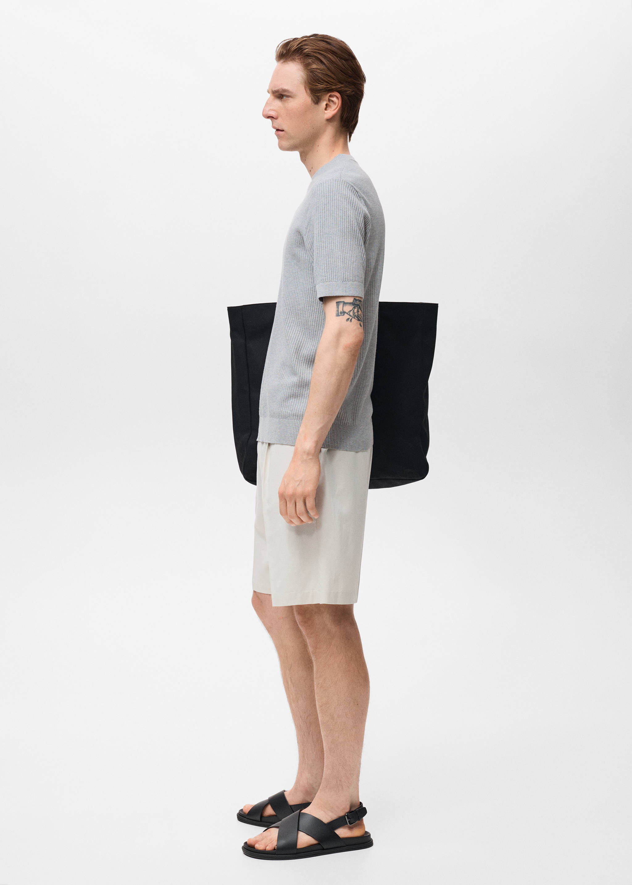 Ribbed  knit t-shirt - Details of the article 2