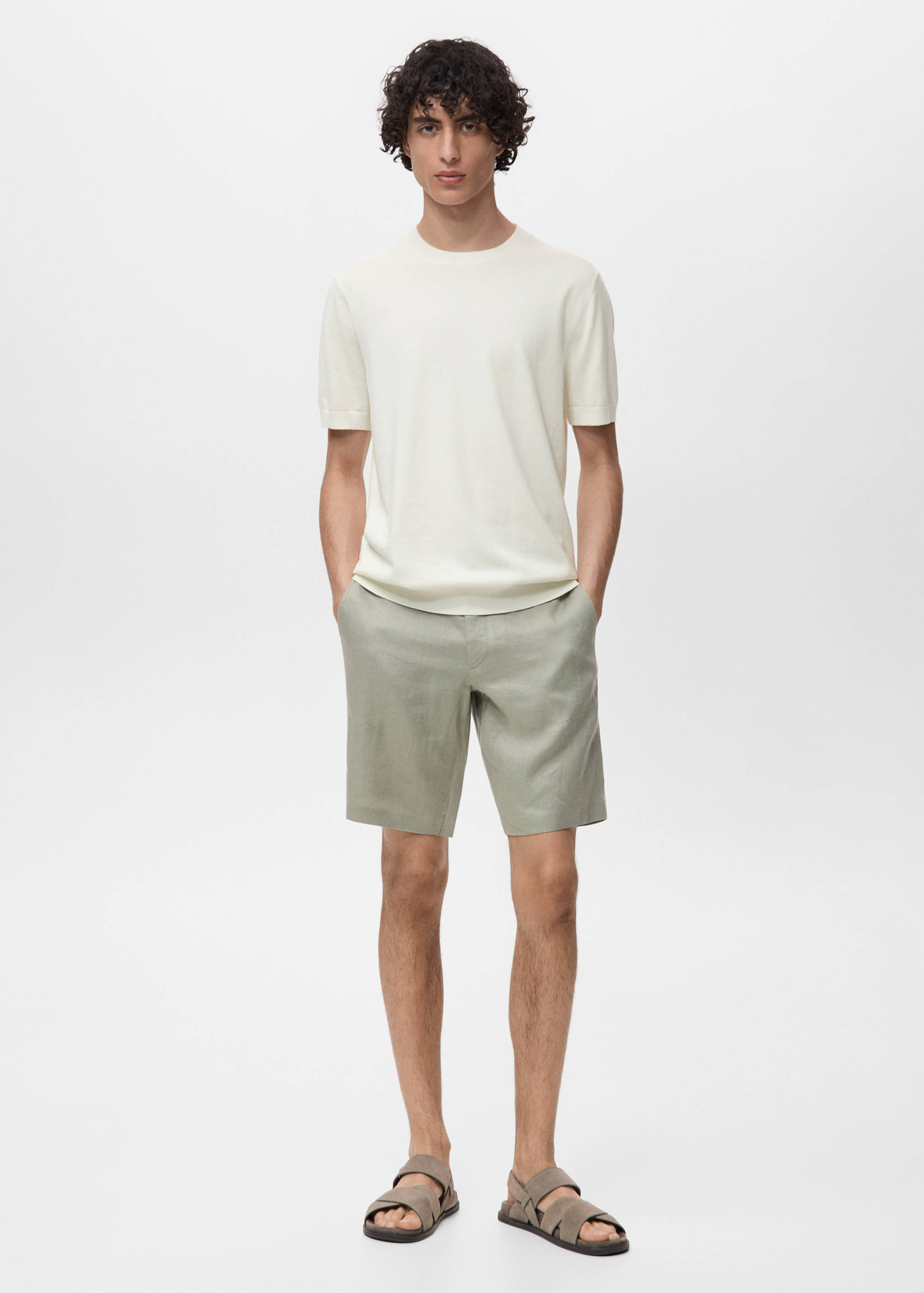 Cotton fine-knit t-shirt - General plane