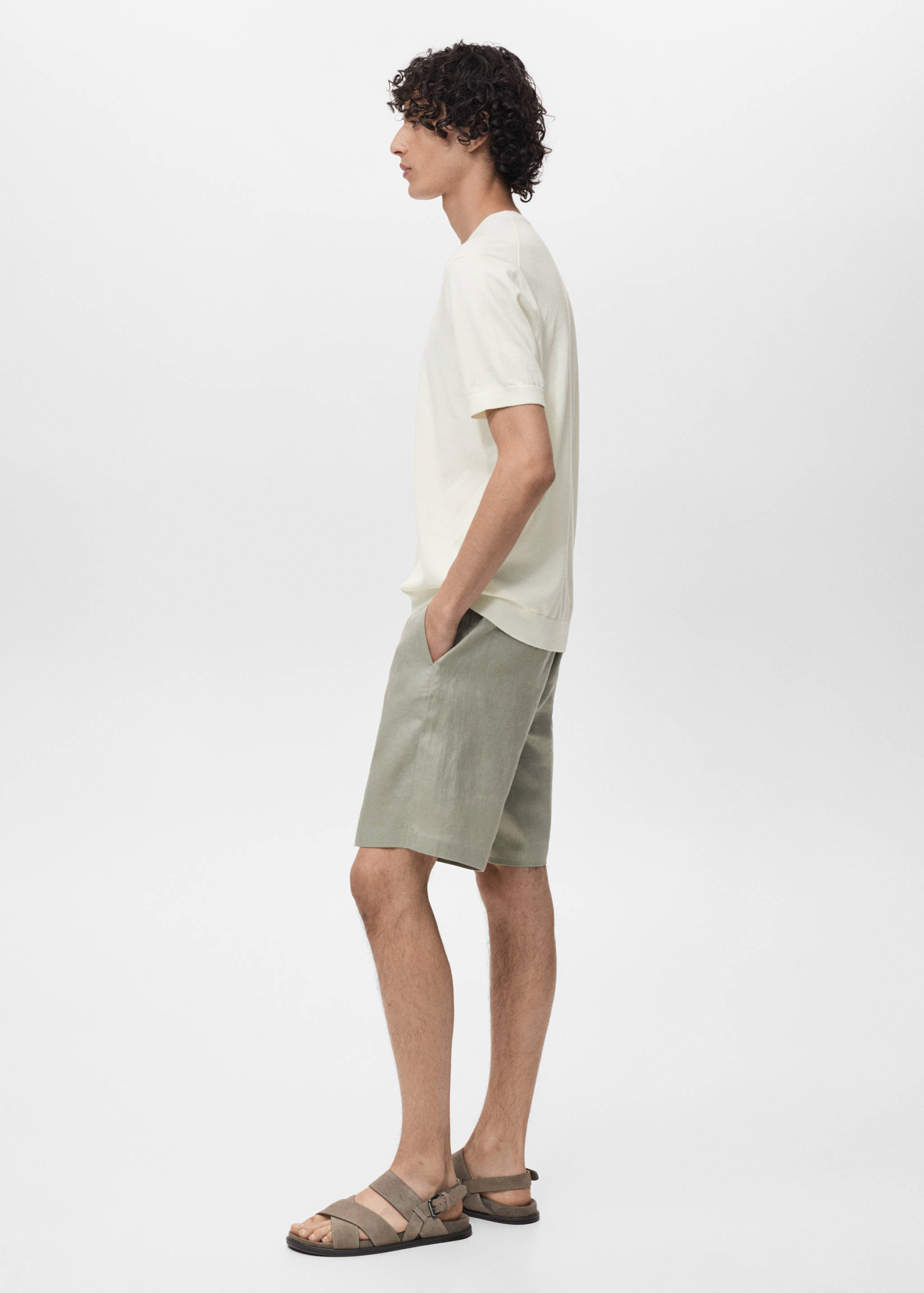 Cotton fine-knit t-shirt - Details of the article 2