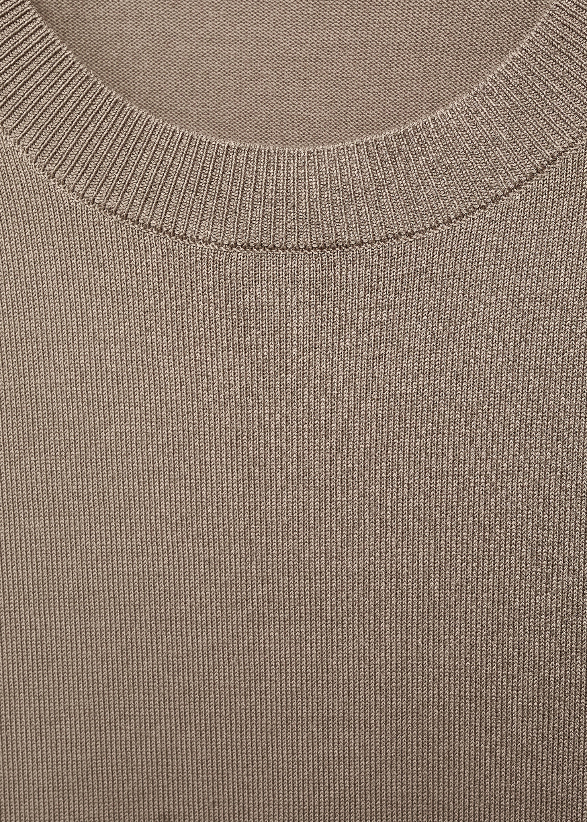 Cotton fine-knit t-shirt - Details of the article 8