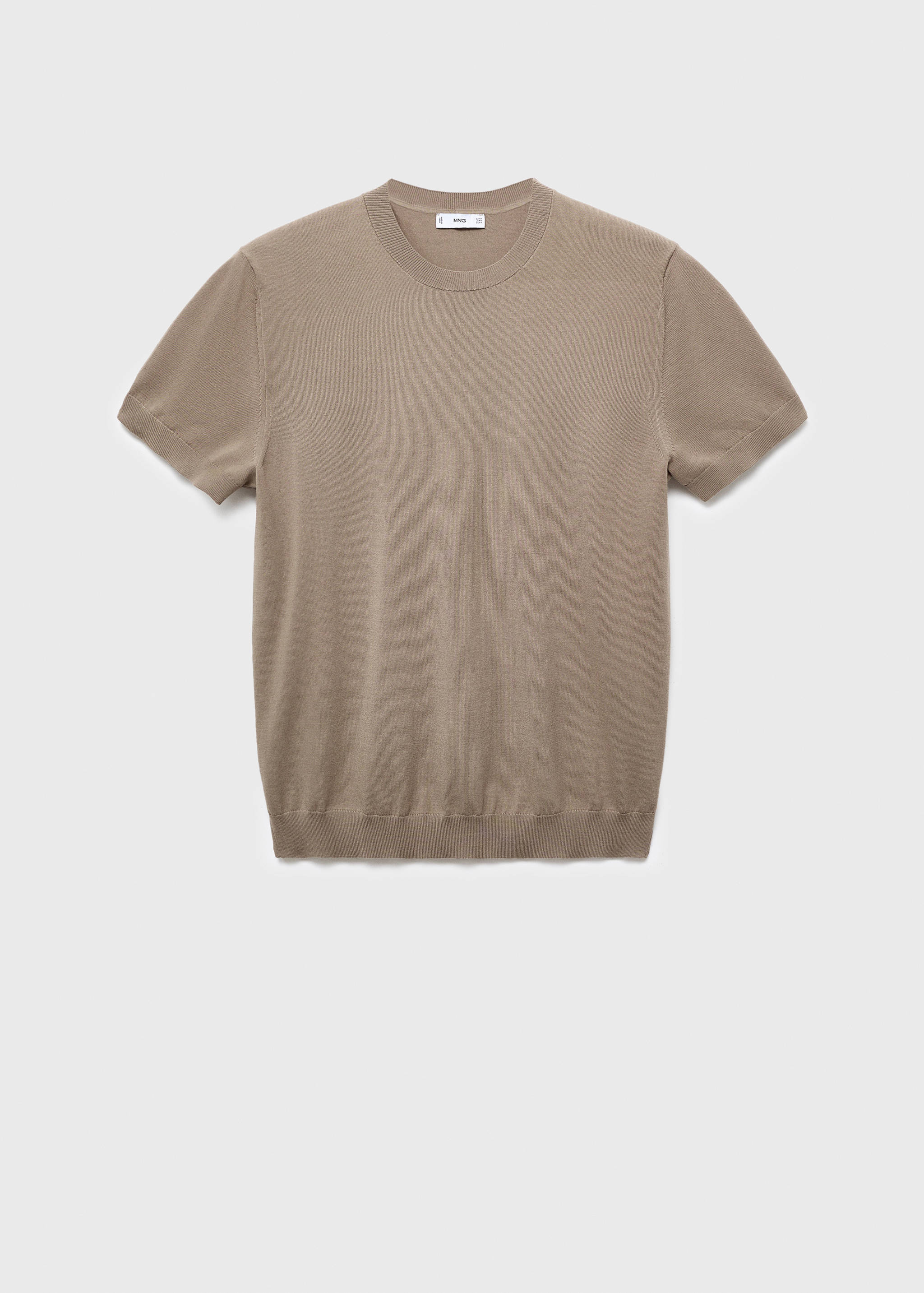 Cotton fine-knit t-shirt - Article without model