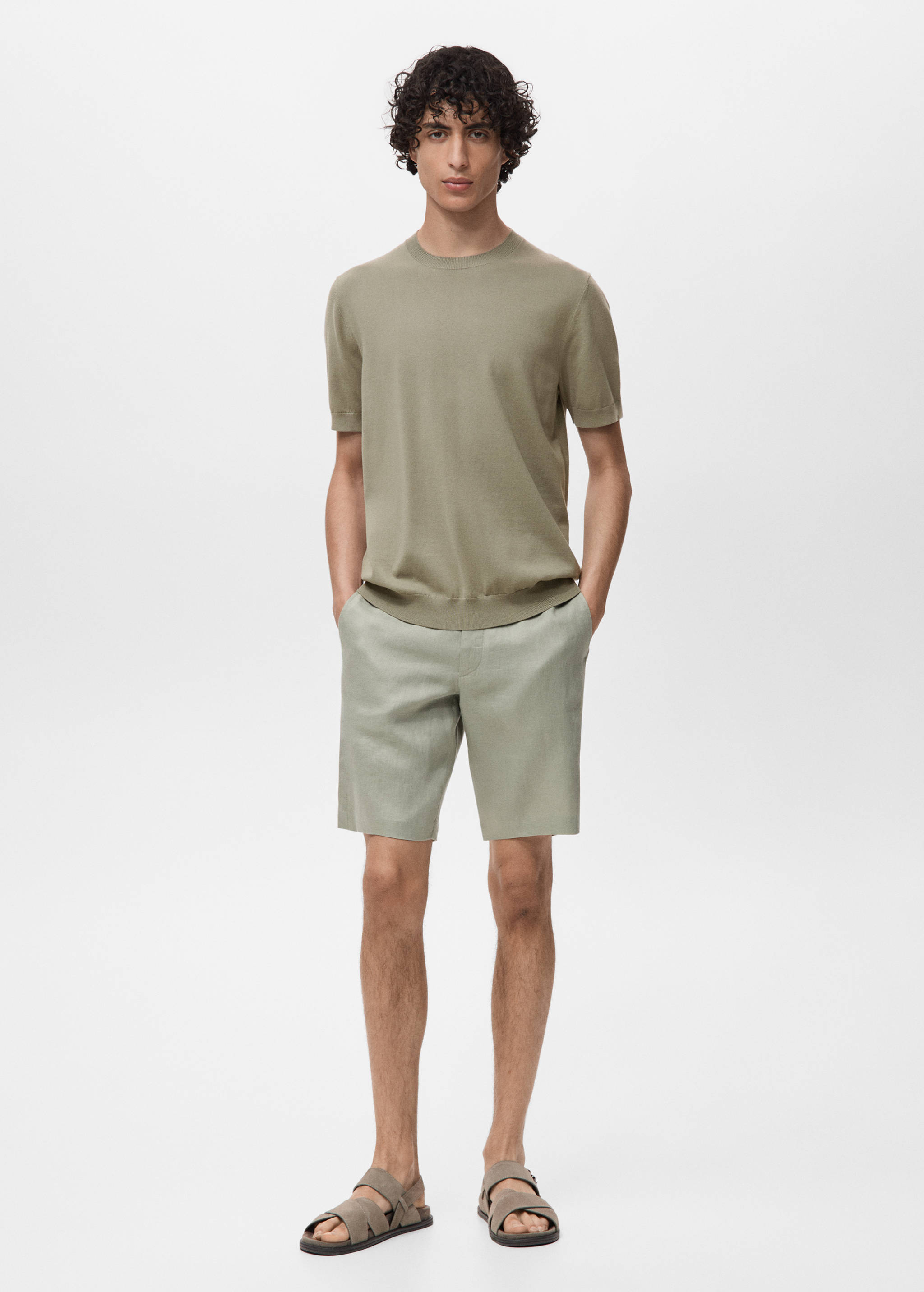 Cotton fine-knit t-shirt - General plane