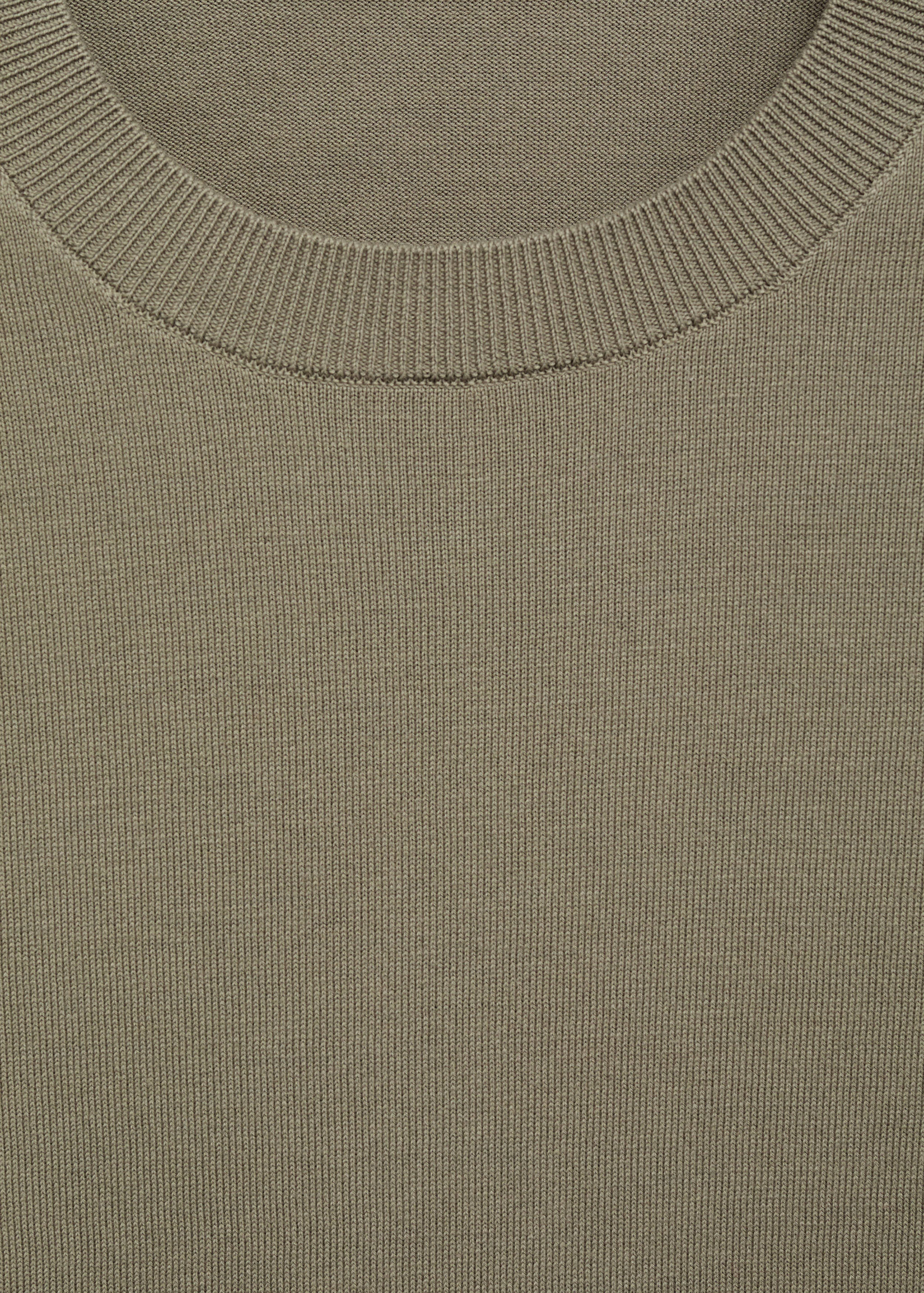 Cotton fine-knit t-shirt - Details of the article 8