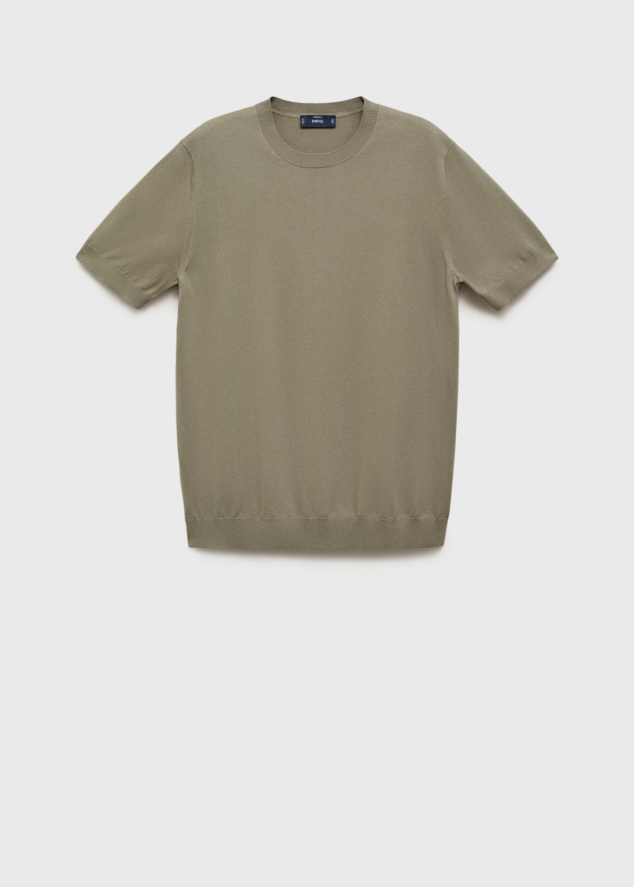 Cotton fine-knit t-shirt - Article without model