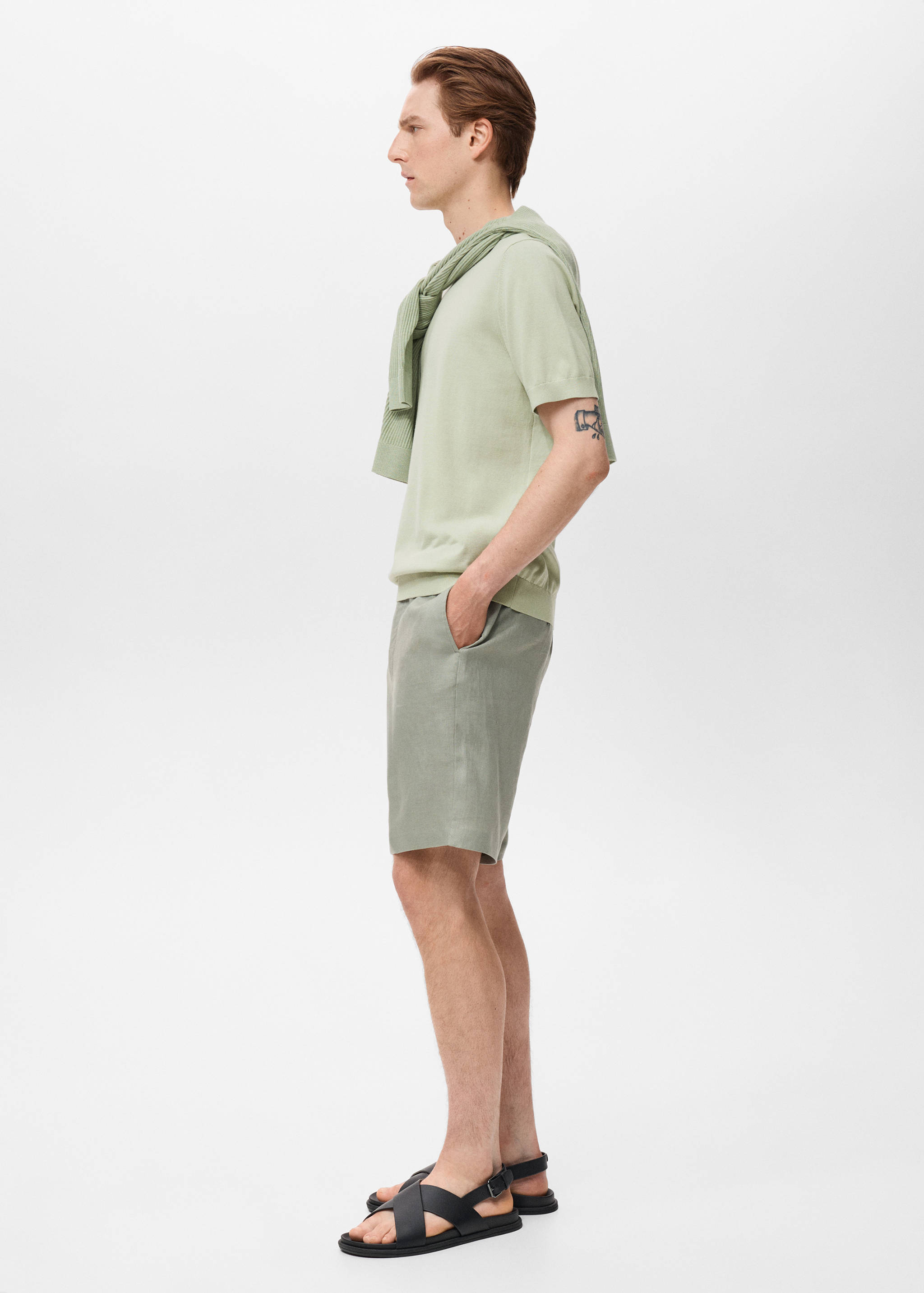 Cotton fine-knit t-shirt - Details of the article 2