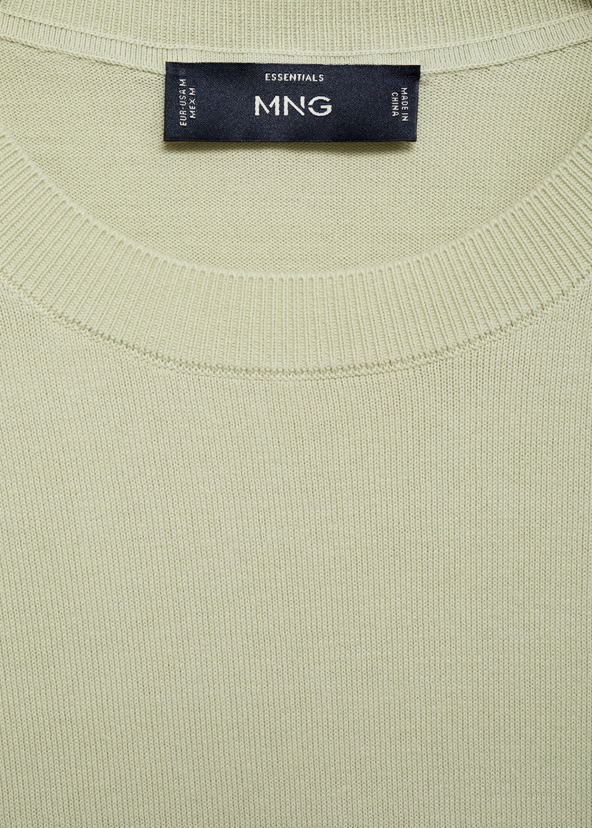 Cotton fine-knit t-shirt - Details of the article 8