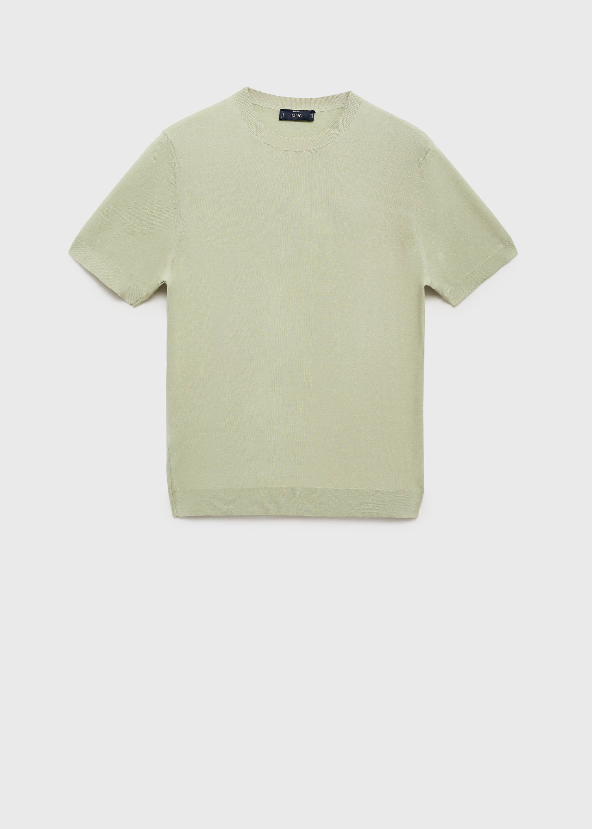 Cotton fine-knit t-shirt - Article without model