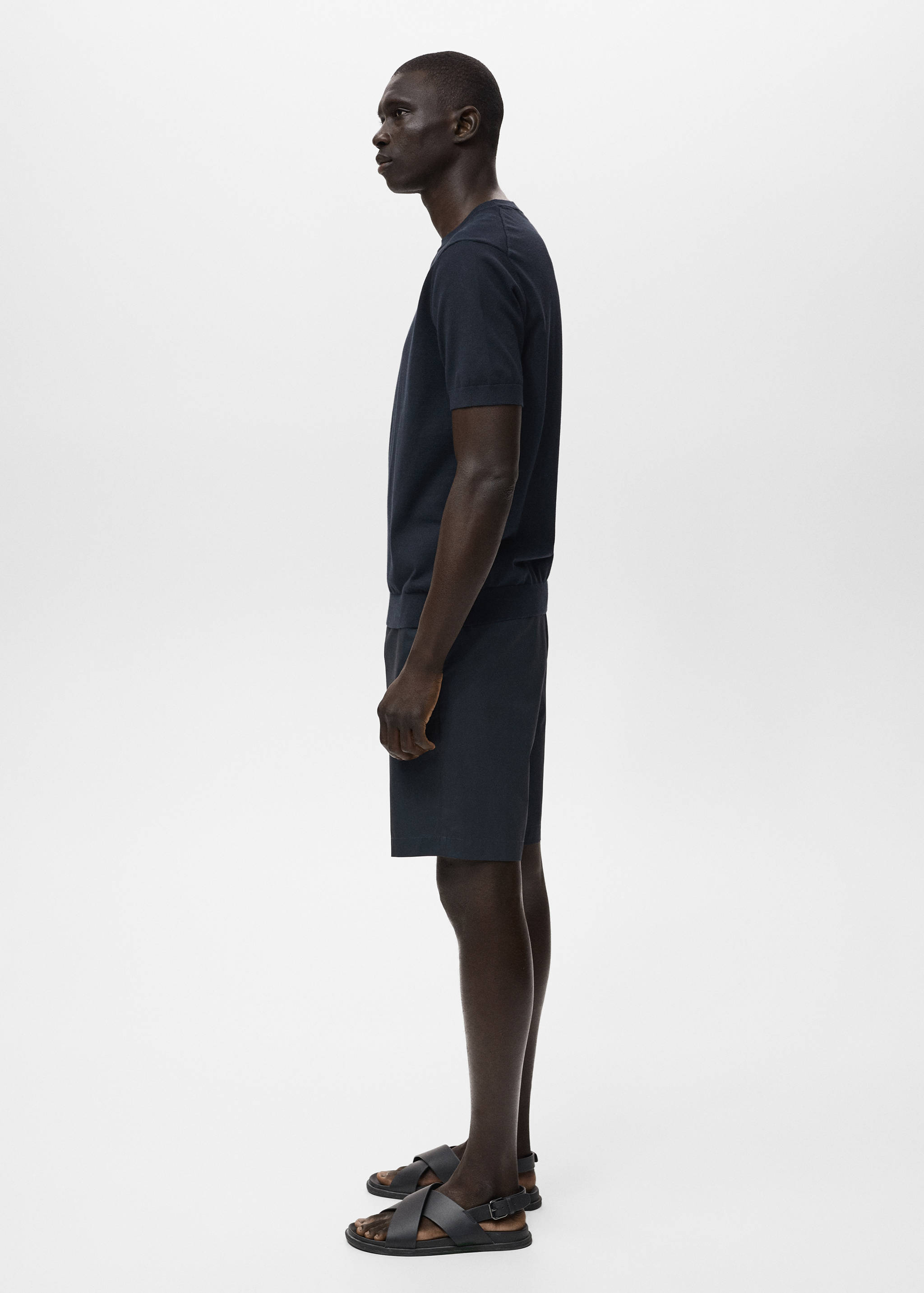 Cotton fine-knit t-shirt - Details of the article 2
