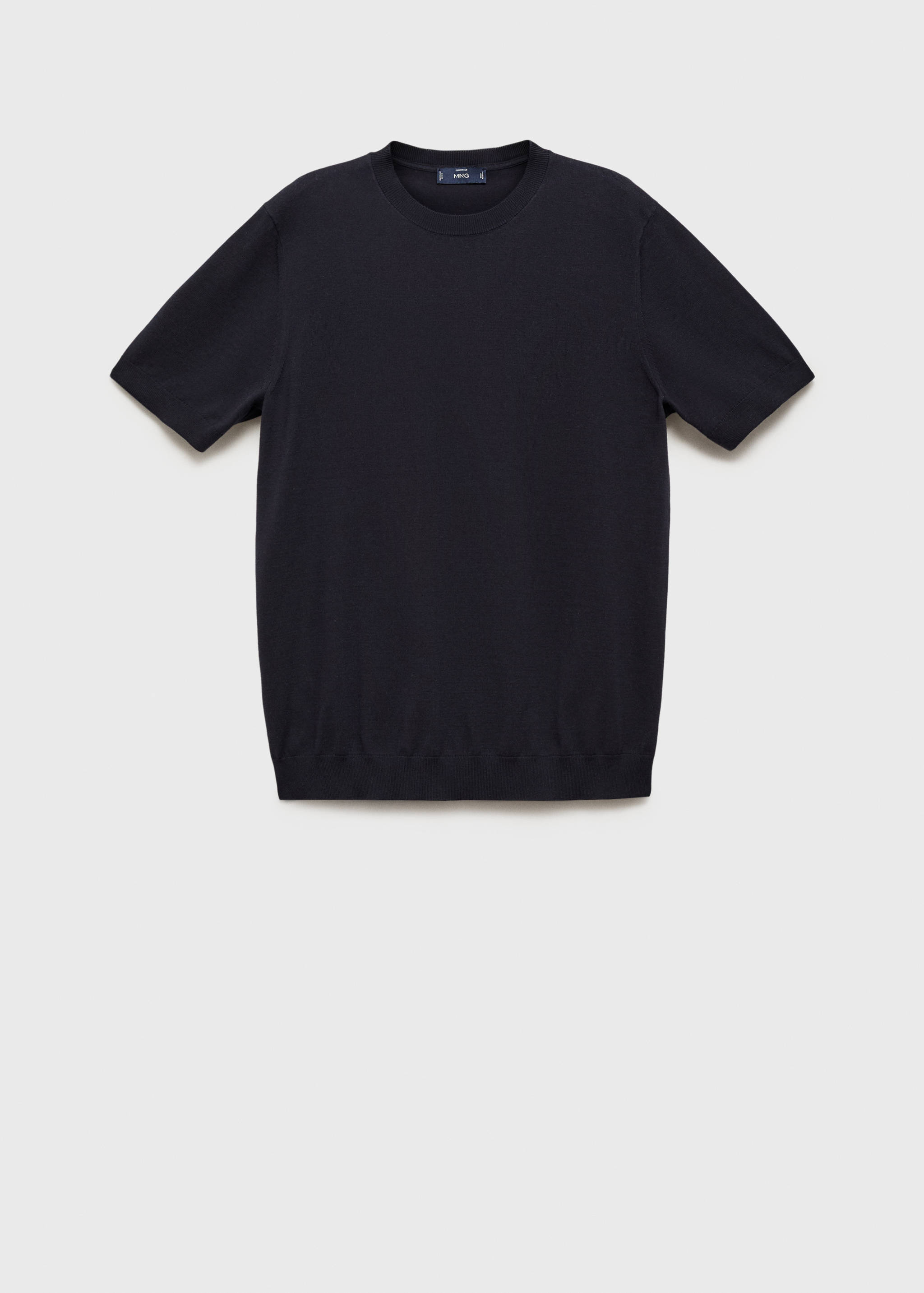 Cotton fine-knit t-shirt - Article without model