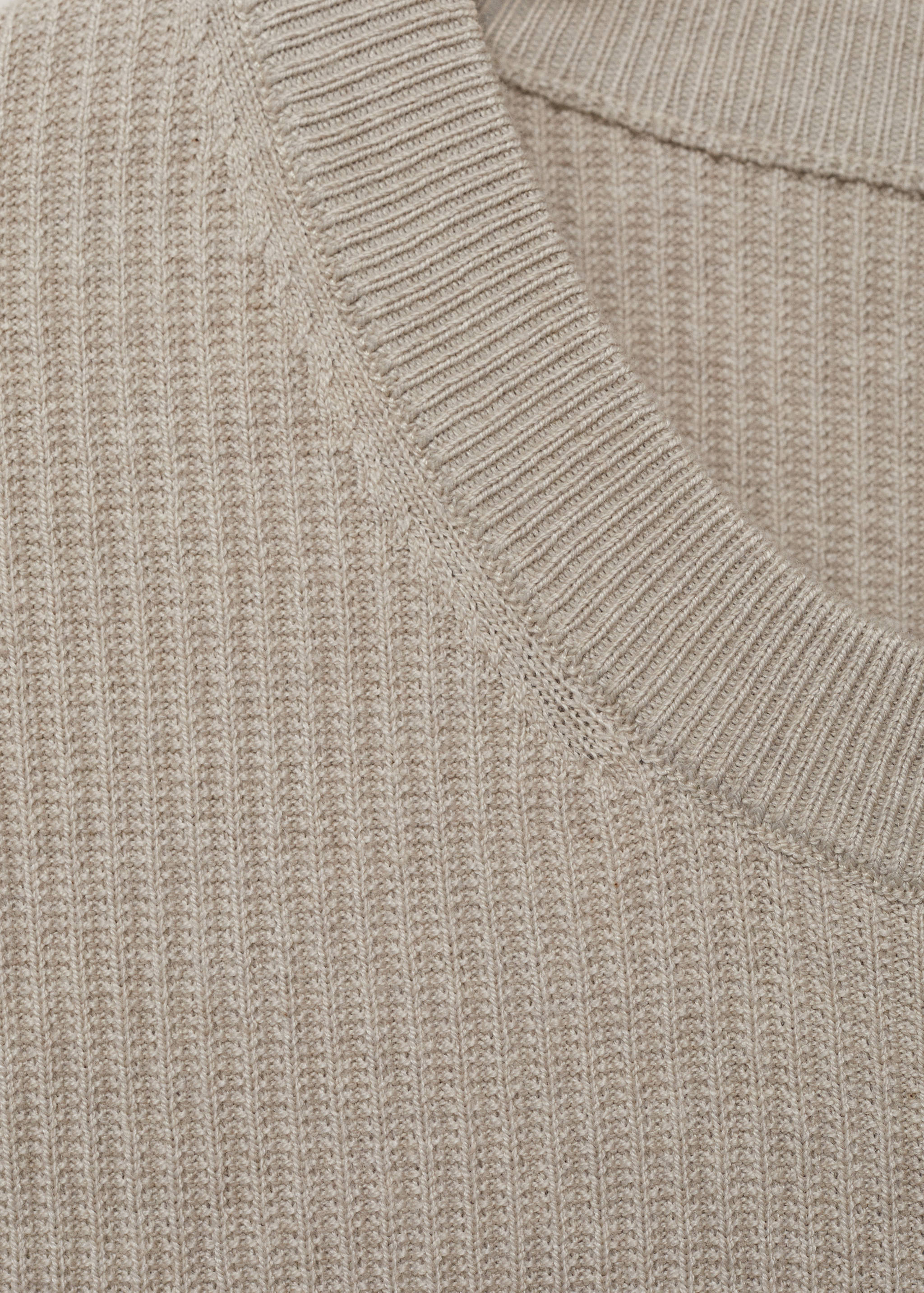Fine rib-knit cotton sweater - Details of the article 8