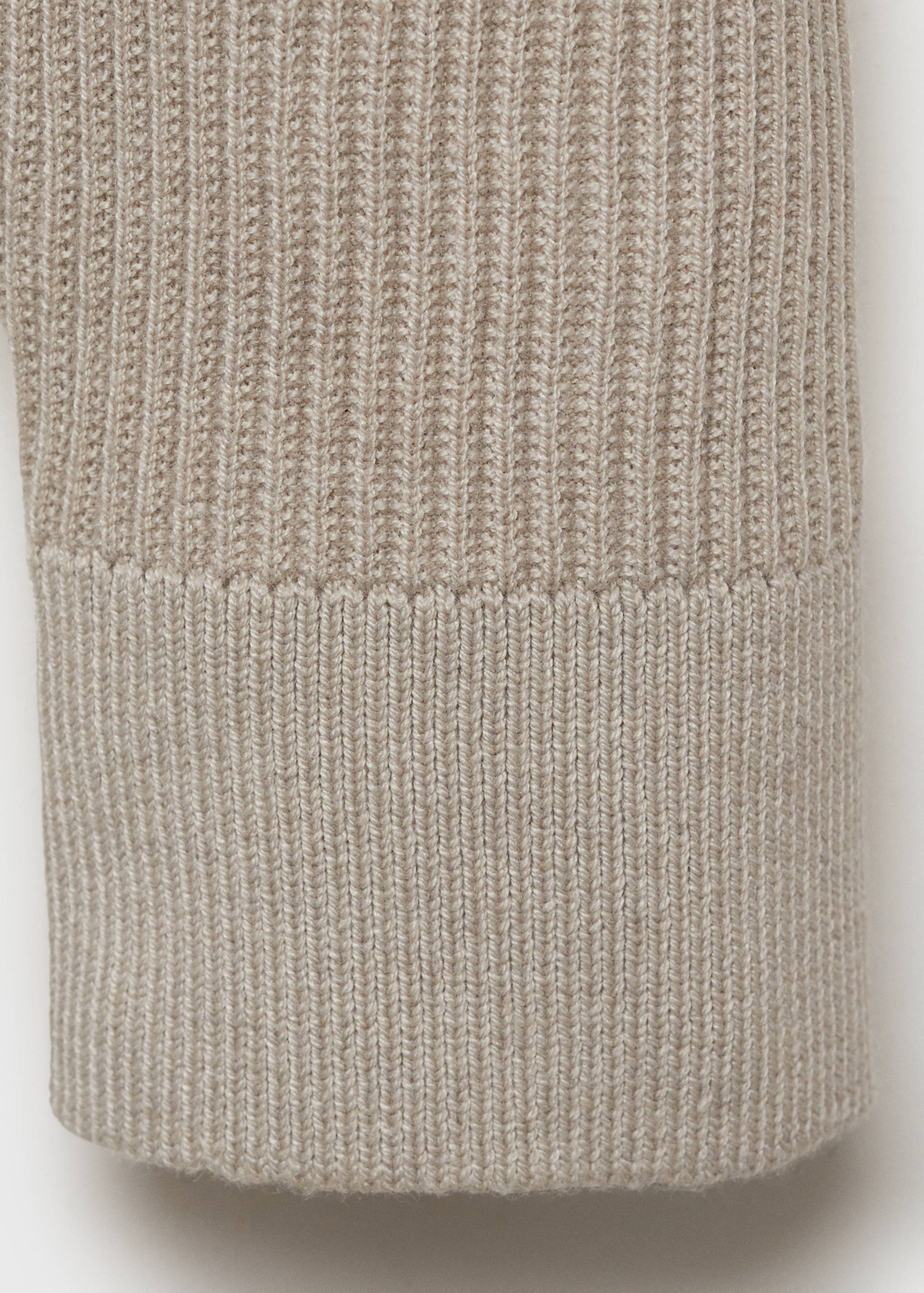 Fine rib-knit cotton sweater - Details of the article 0