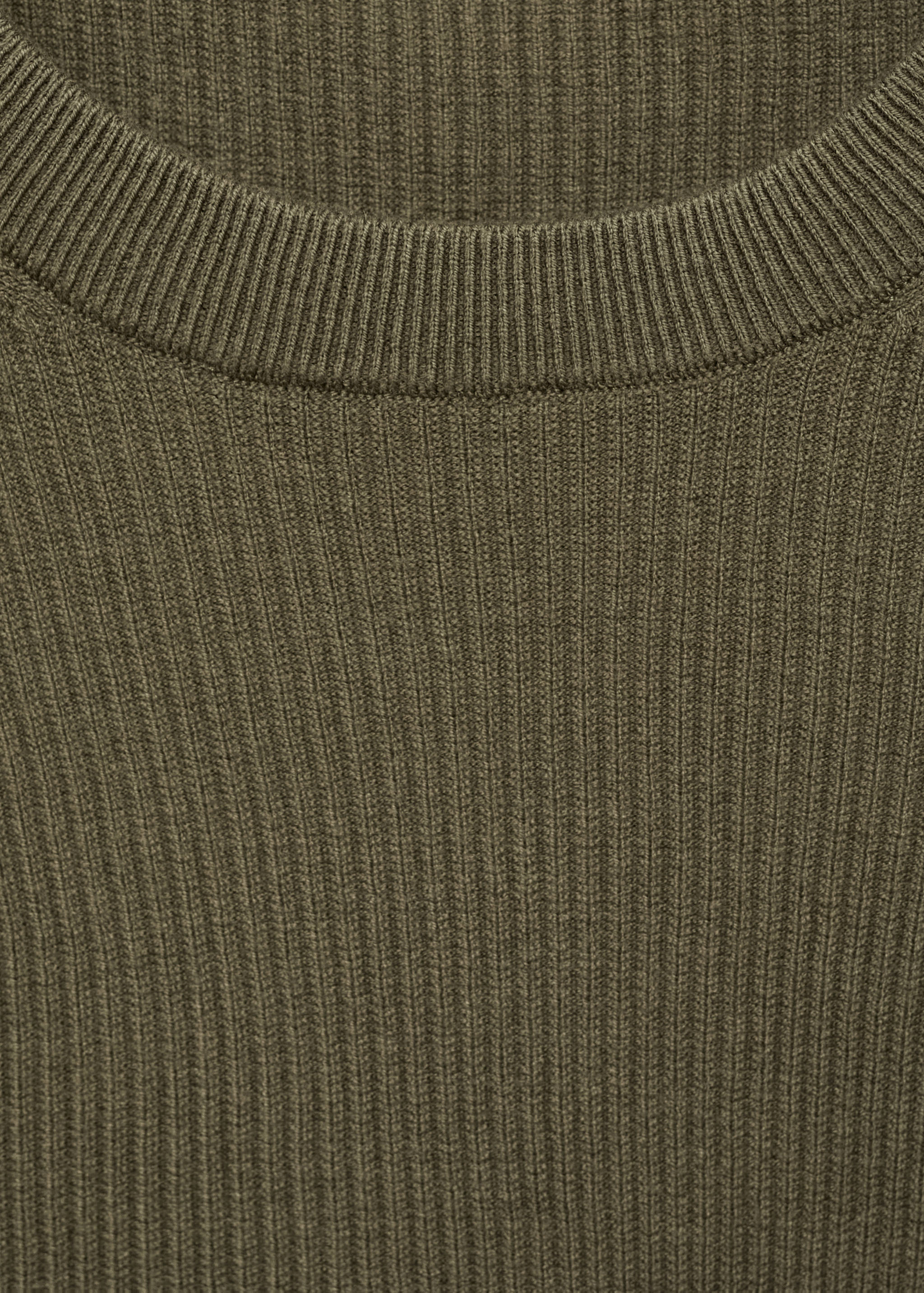 Fine rib-knit cotton sweater - Details of the article 8