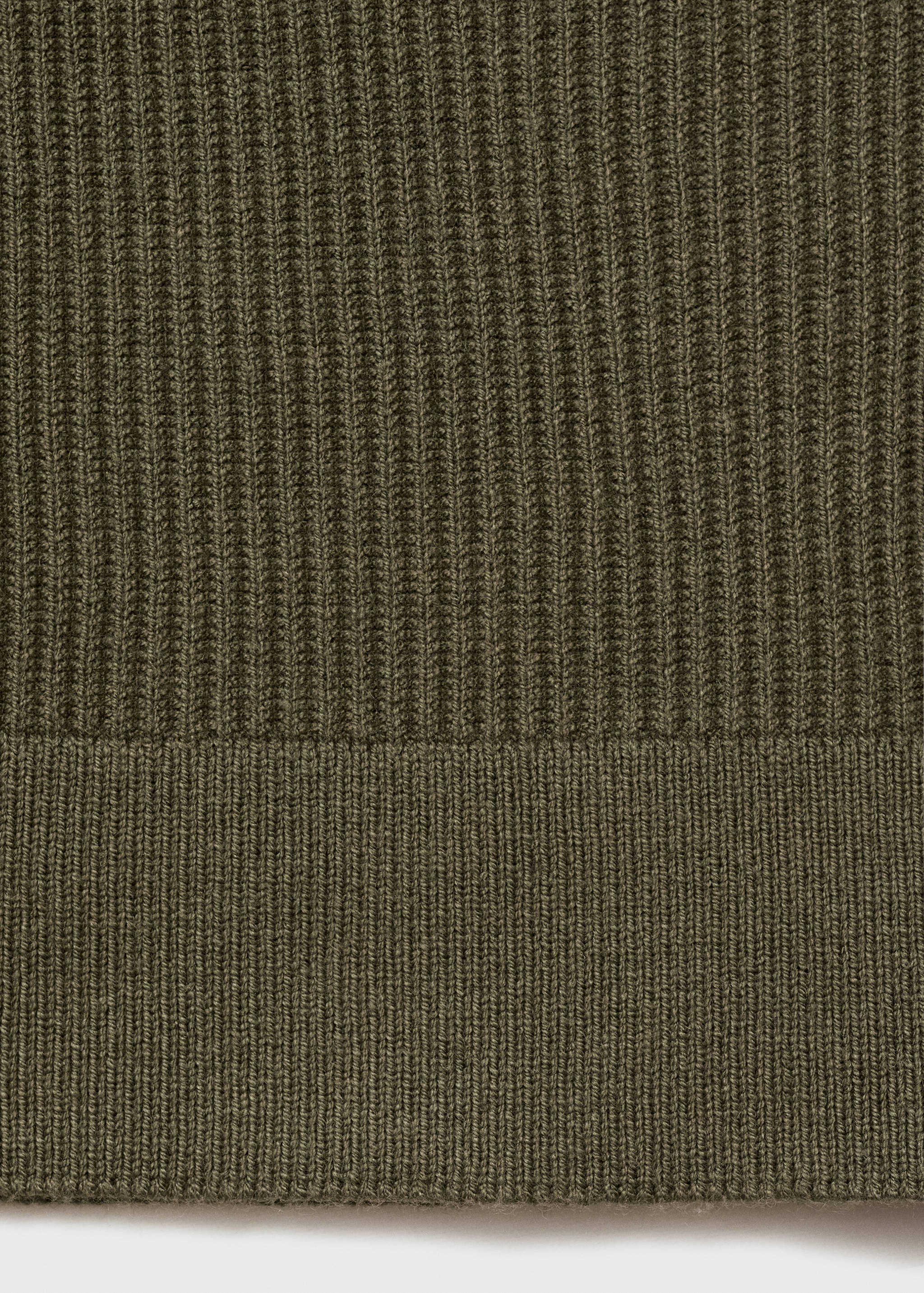 Fine rib-knit cotton sweater - Details of the article 0