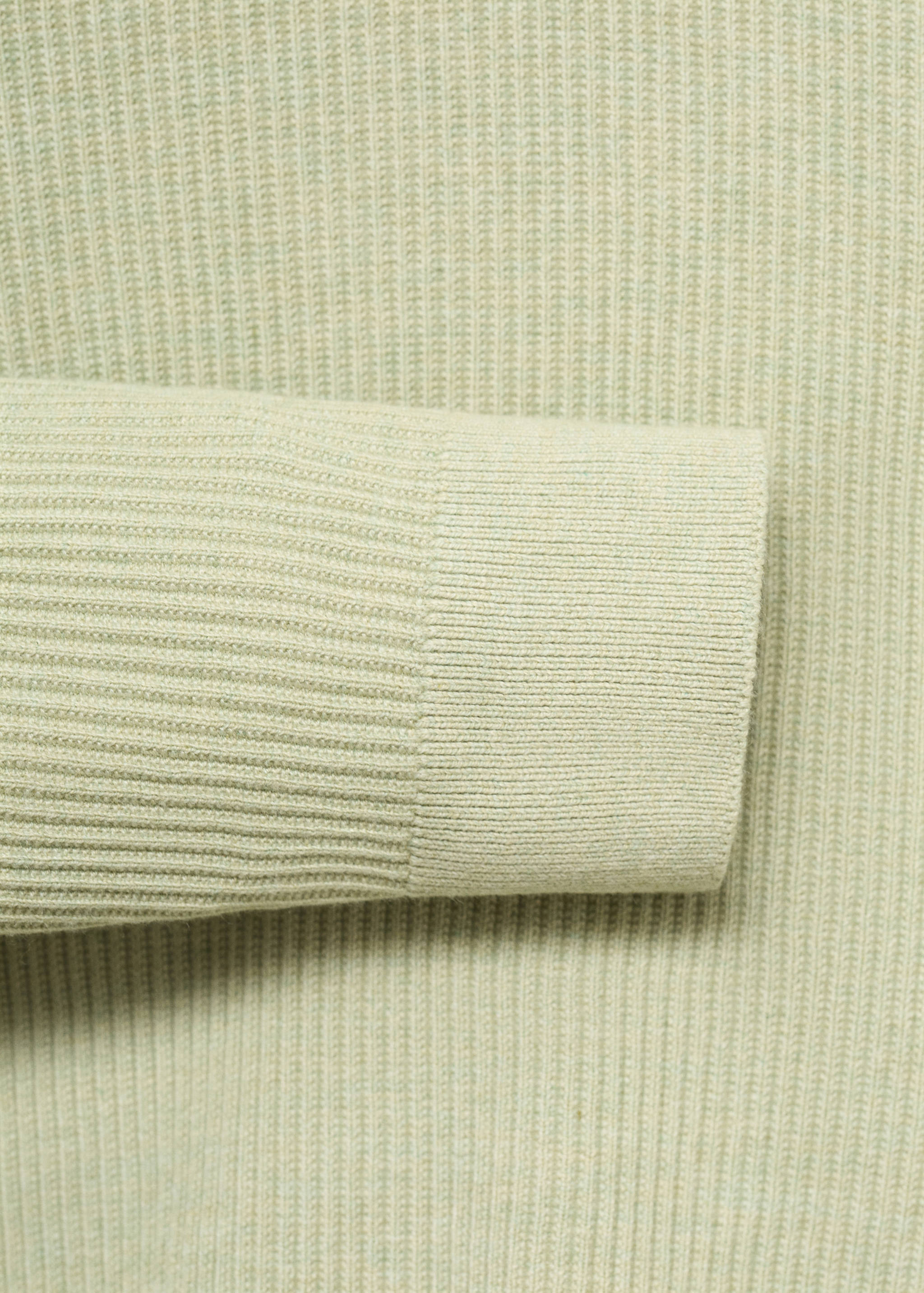 Fine rib-knit cotton sweater - Details of the article 8