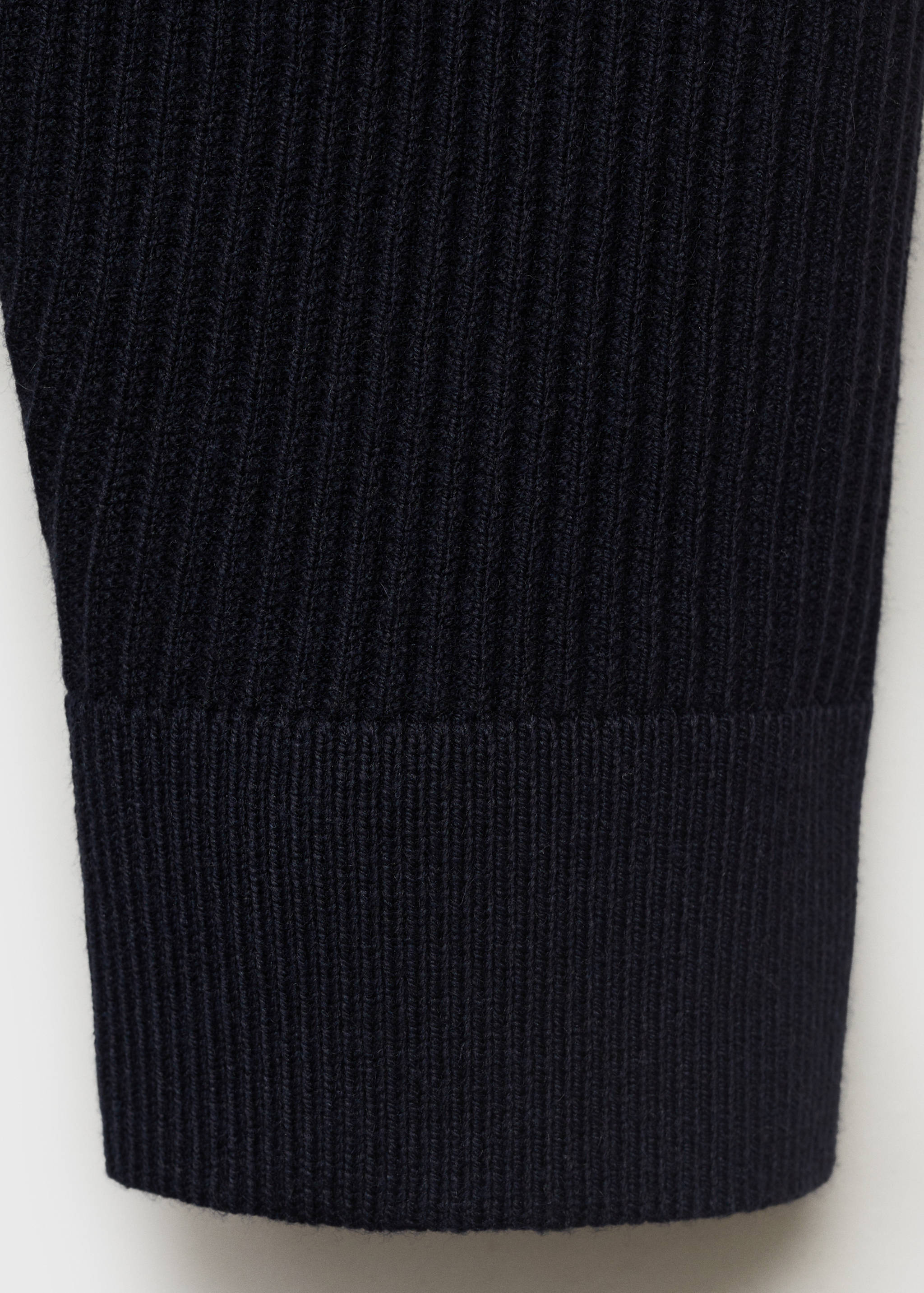 Fine rib-knit cotton sweater - Details of the article 0