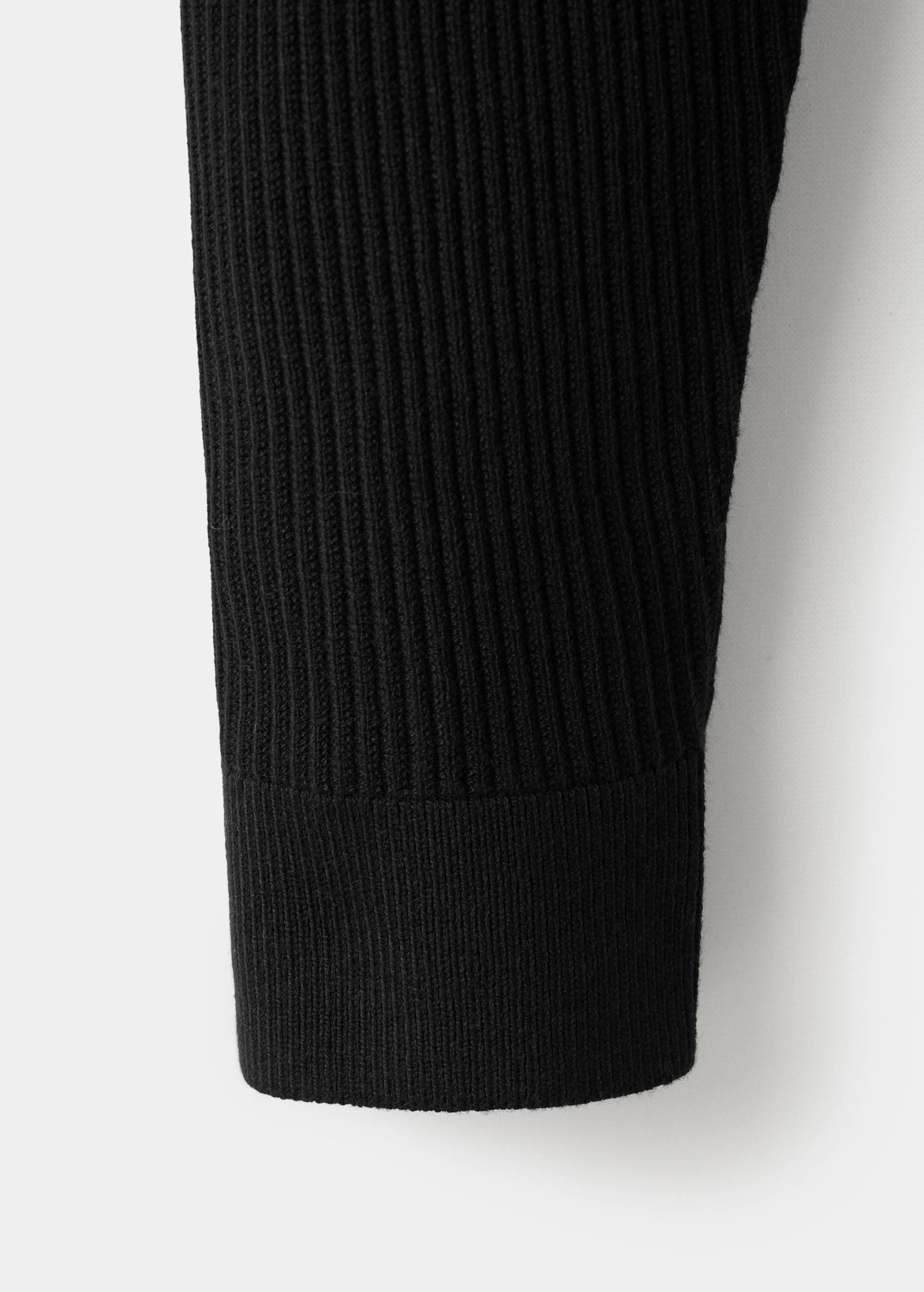 Fine rib-knit cotton sweater - Details of the article 0