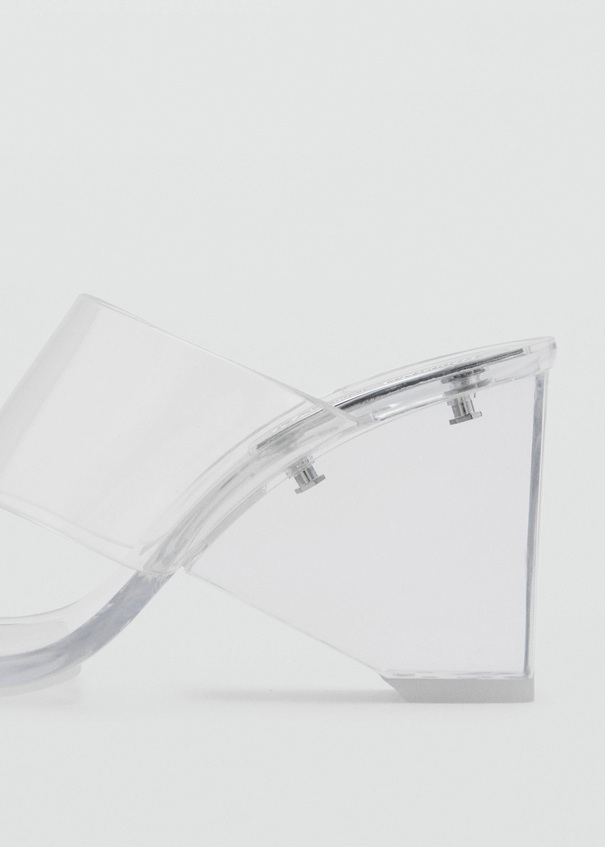 Transparent vinyl wedge sandals - Details of the article 1