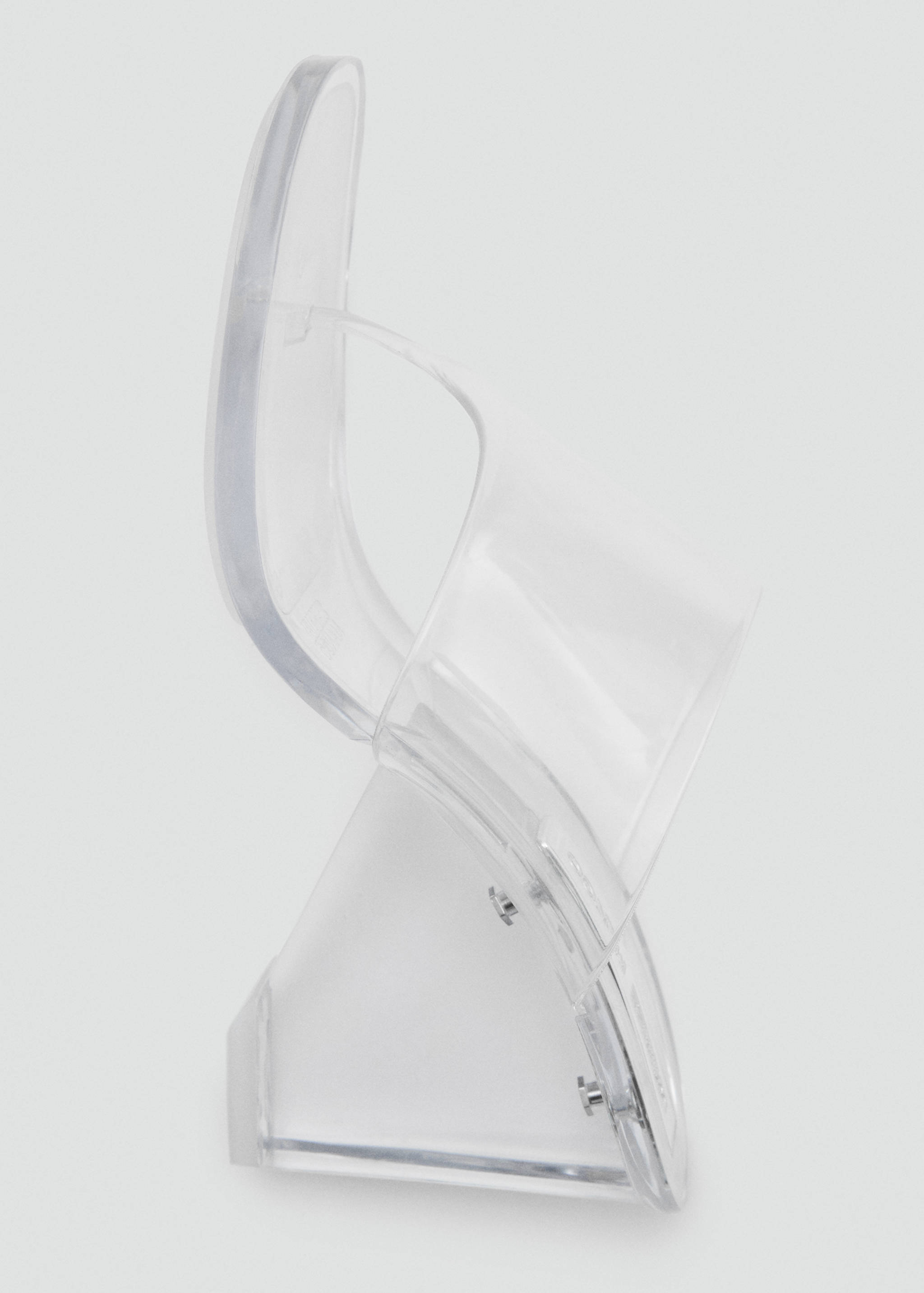 Transparent vinyl wedge sandals - Details of the article 4