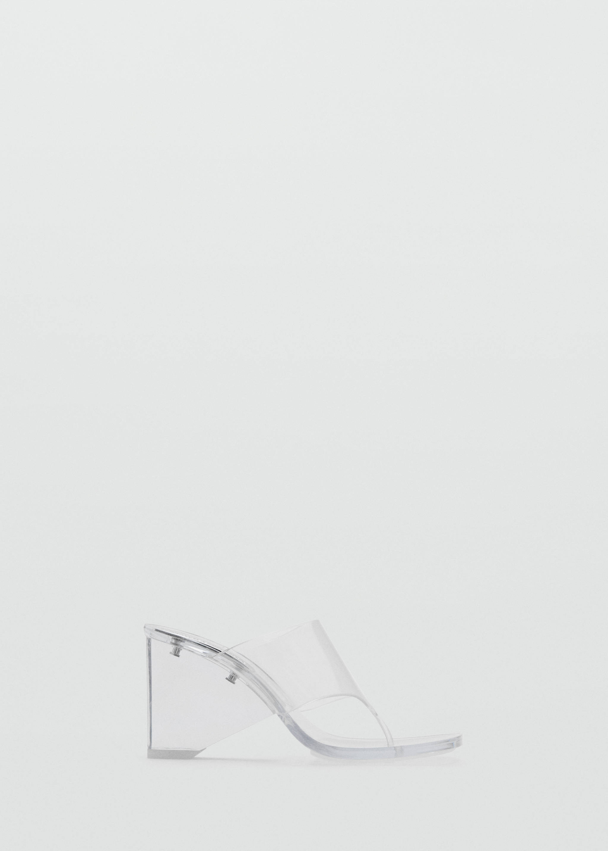 Transparent vinyl wedge sandals - Article without model