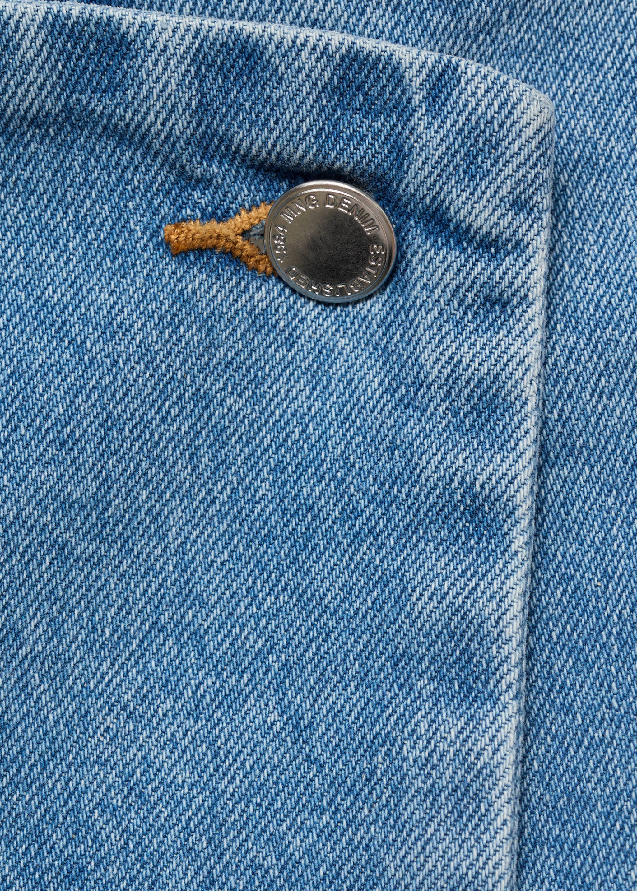 Wrapped denim skort - Details of the article 8