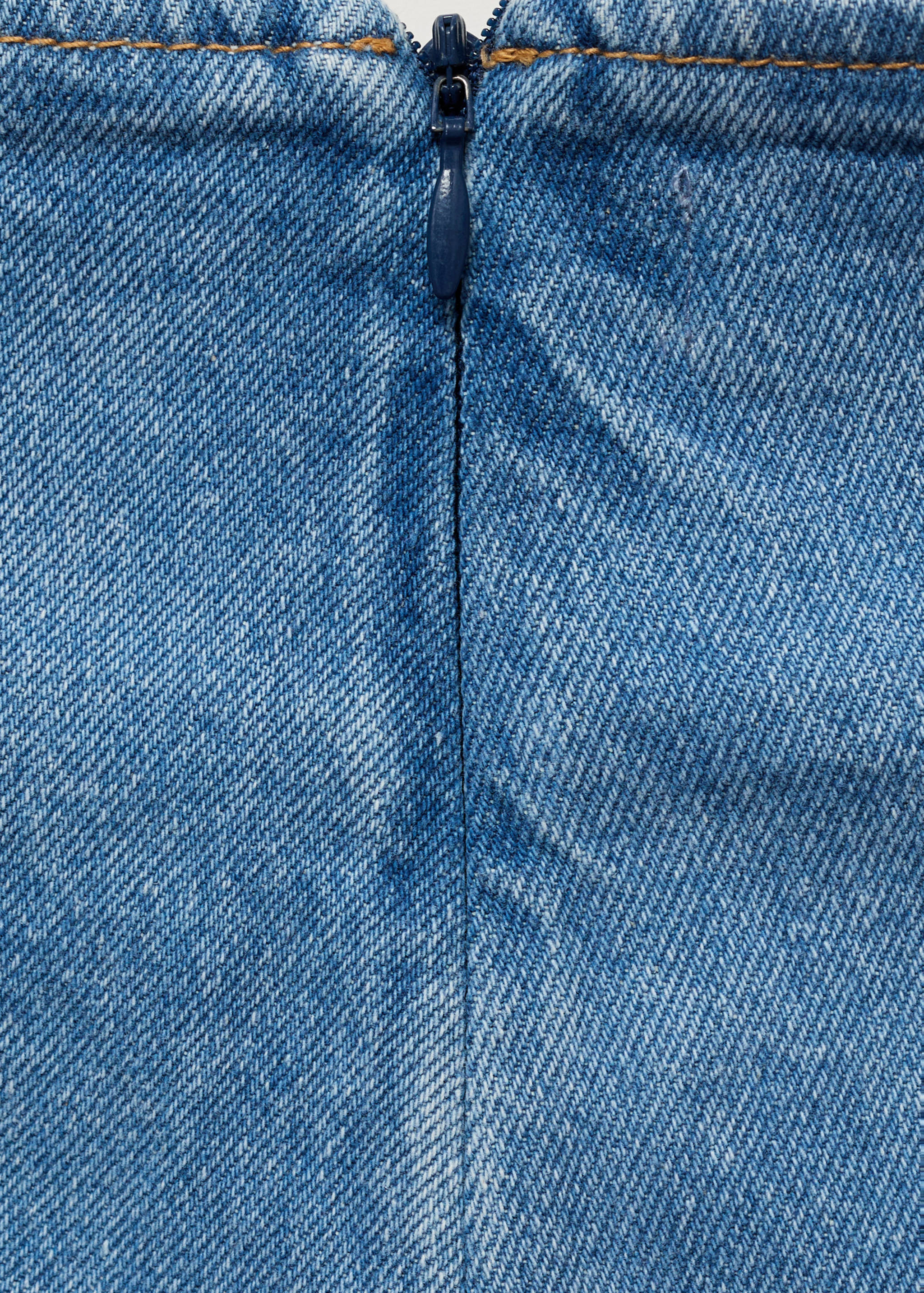 Wrapped denim skort - Details of the article 0