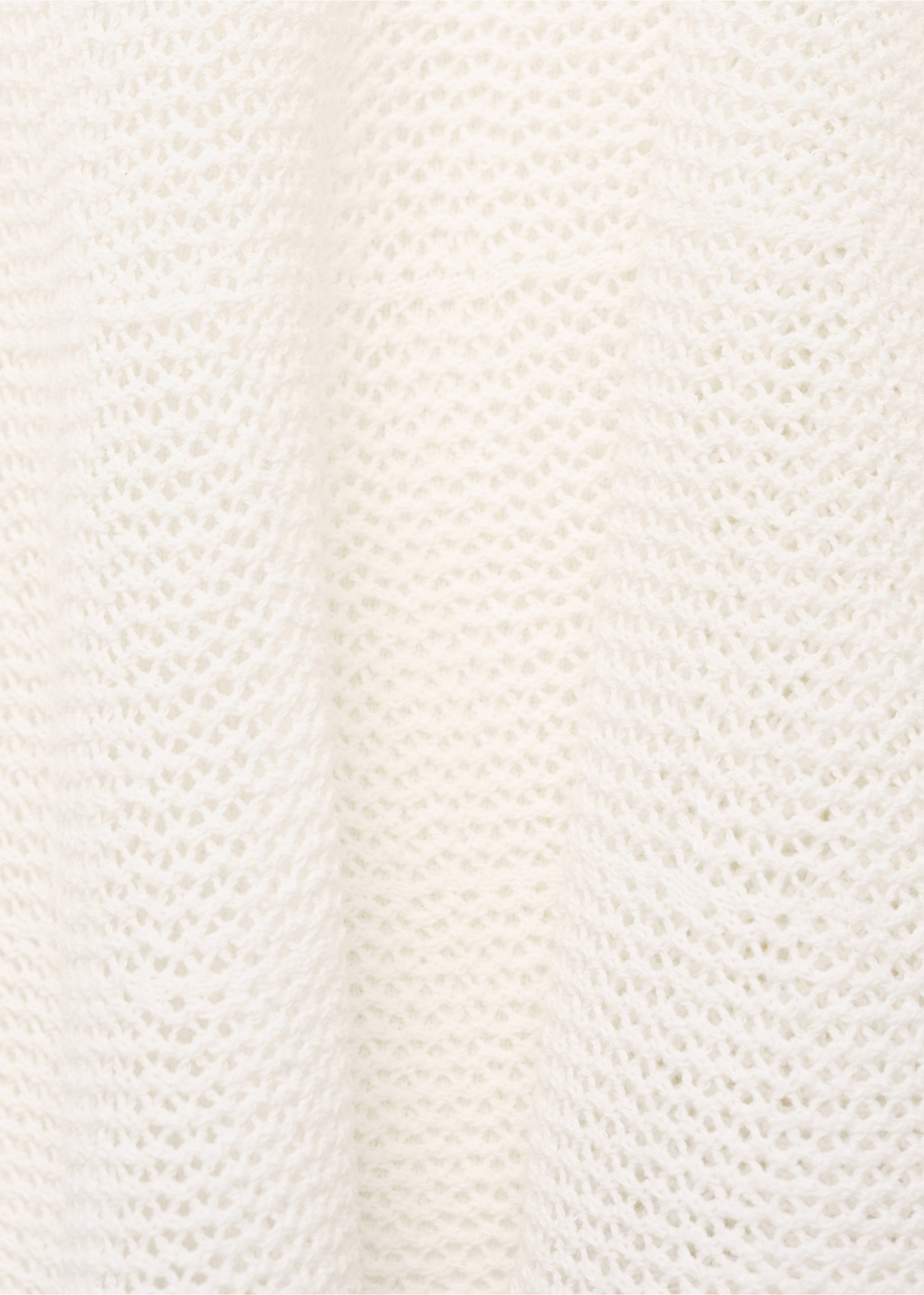 Ruffle knit top - Details of the article 8, White. Ref: 17061261-00.