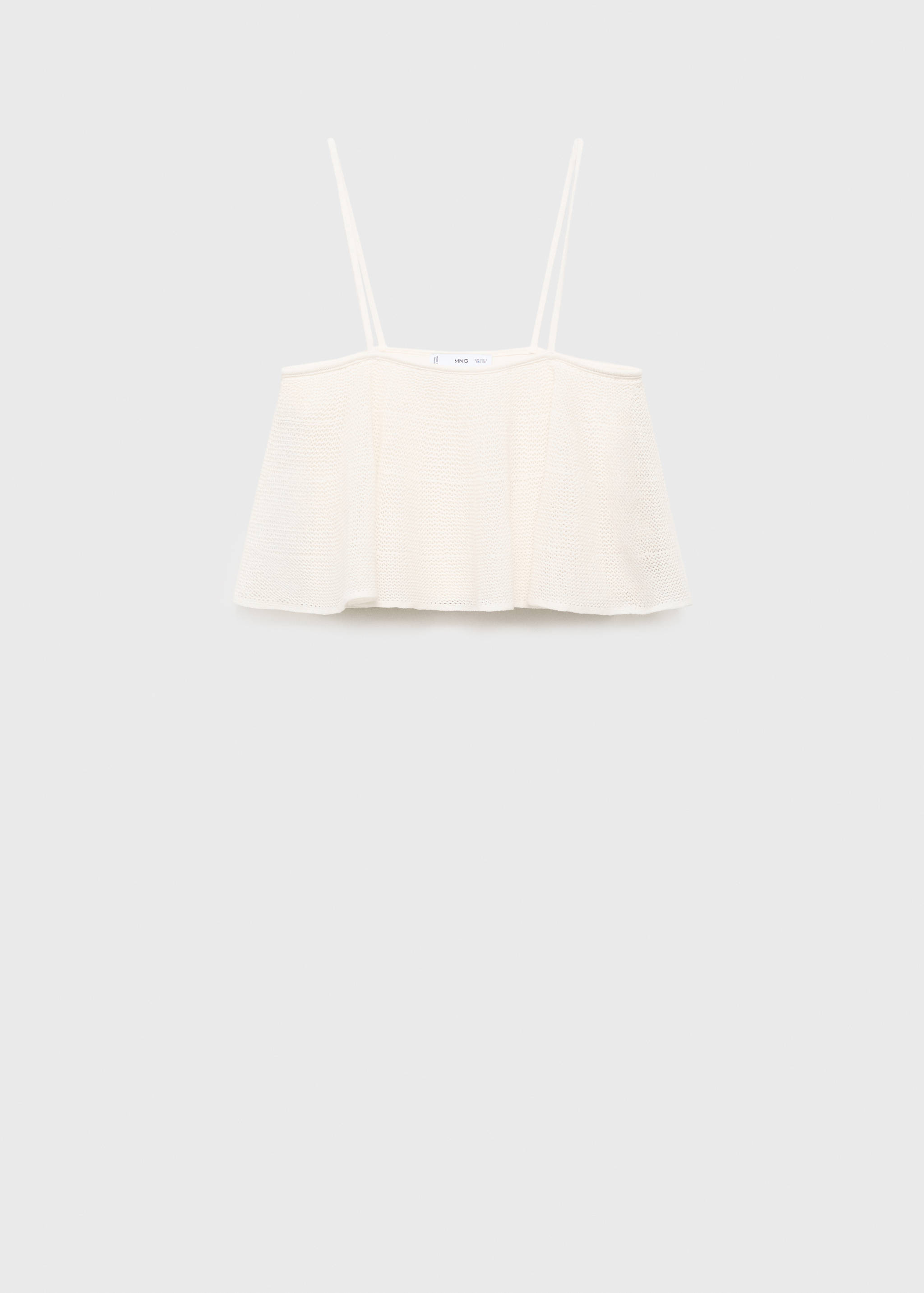 Top maglia volant - Articolo senza modello