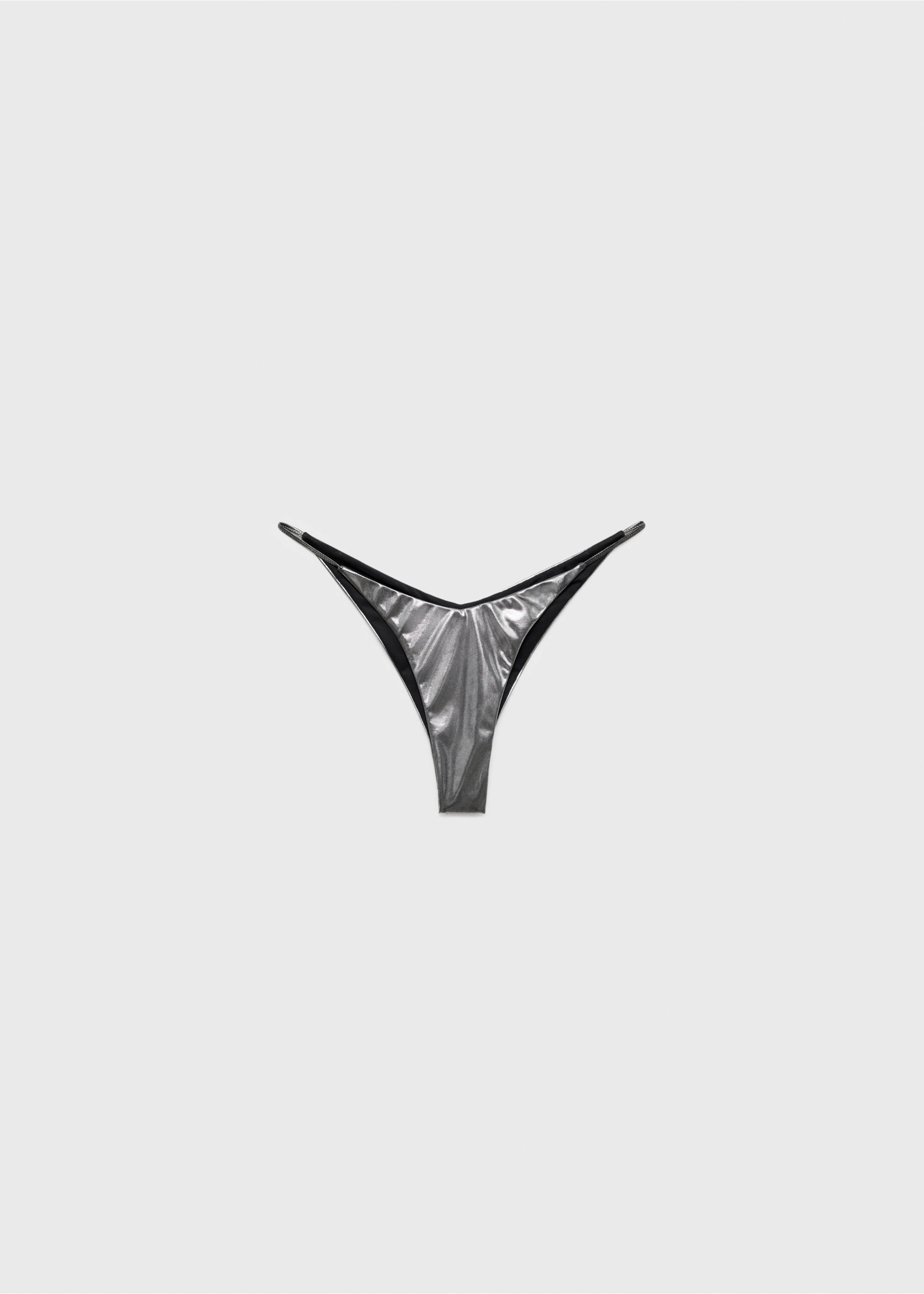 Metallic bikinislip - Artikel zonder model, Zilver. Ref: 17061263-00.