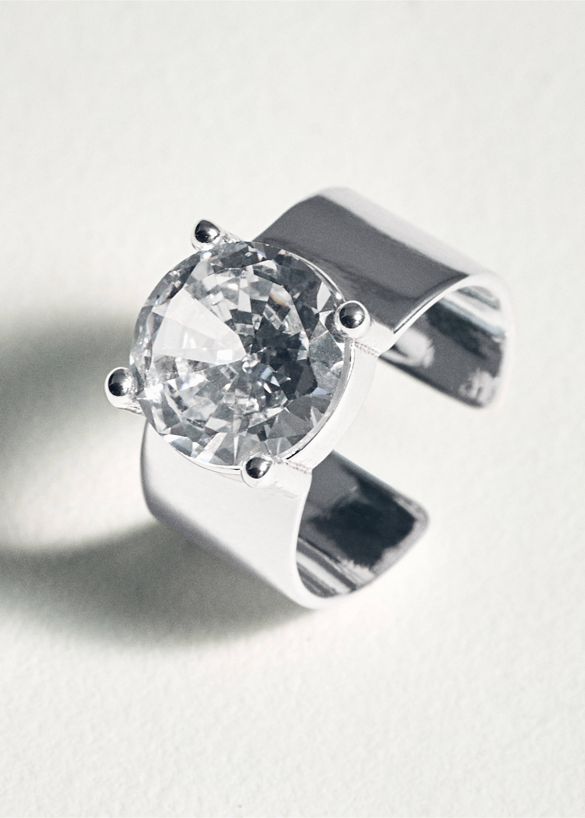 Crystal stone foot ring - Details of the article 5, Silver. Ref: 17061264-00.