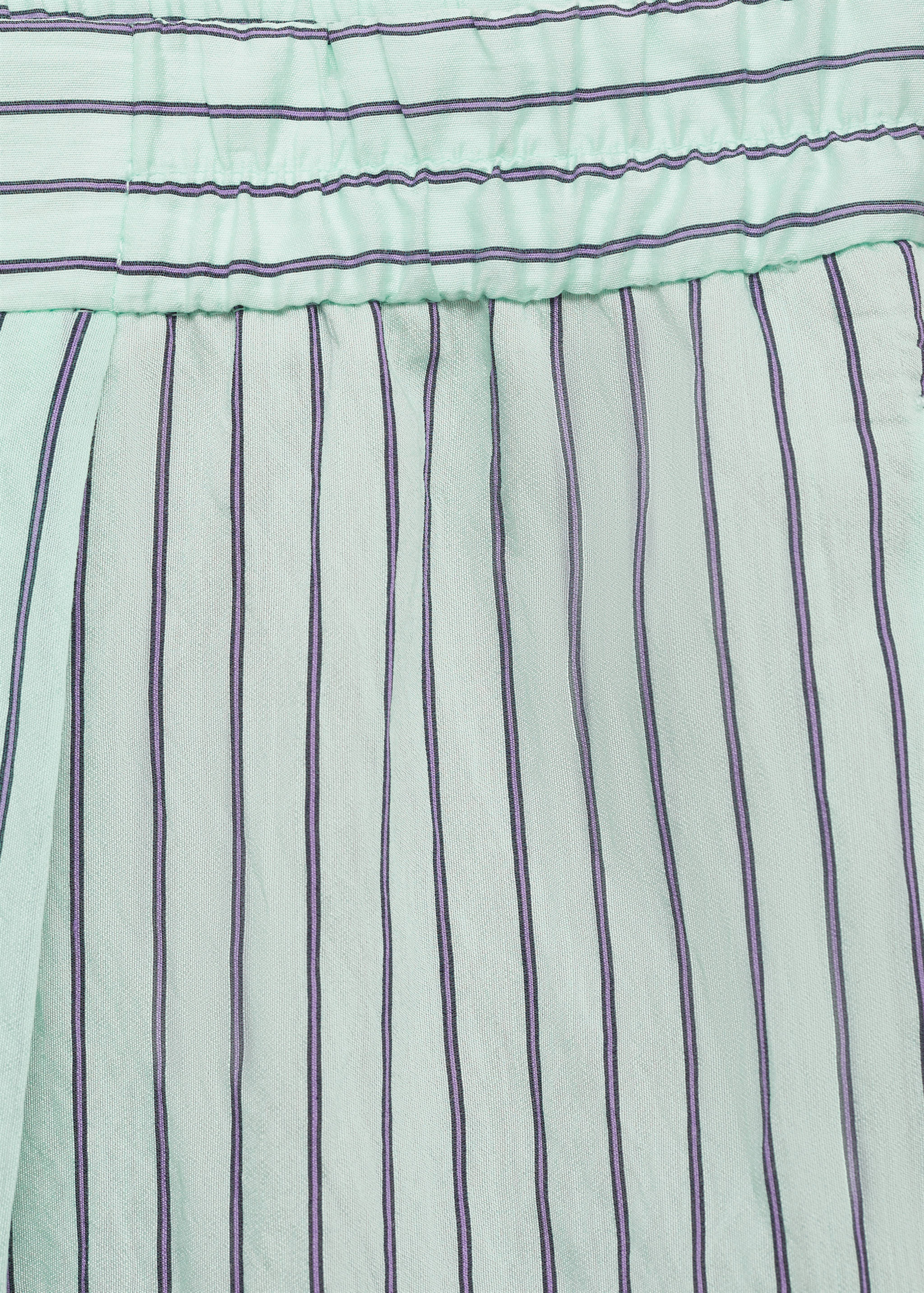 Striped flowy trousers - Details of the article 0