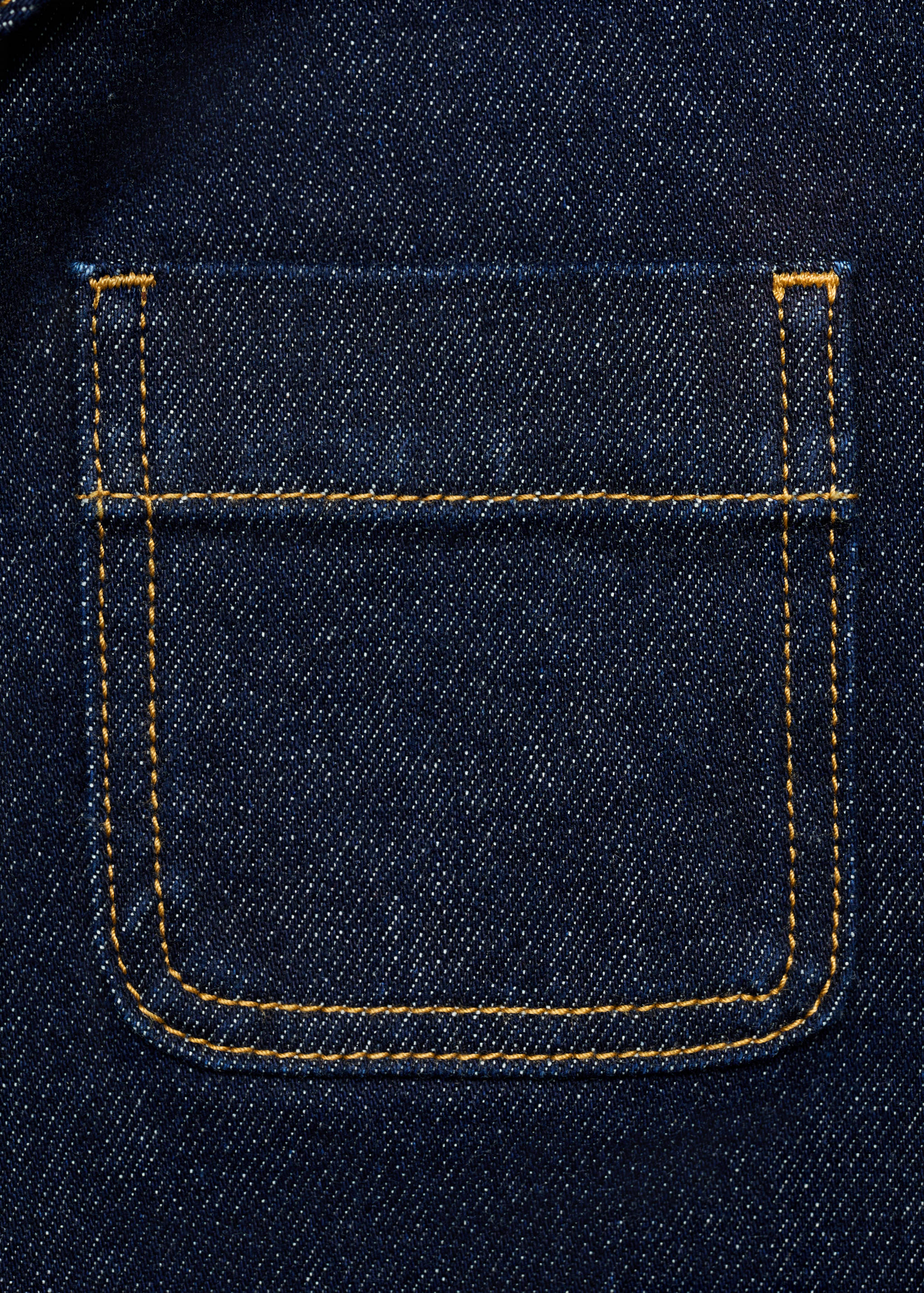 Fitted denim jacket with pockets - Details of the article 0