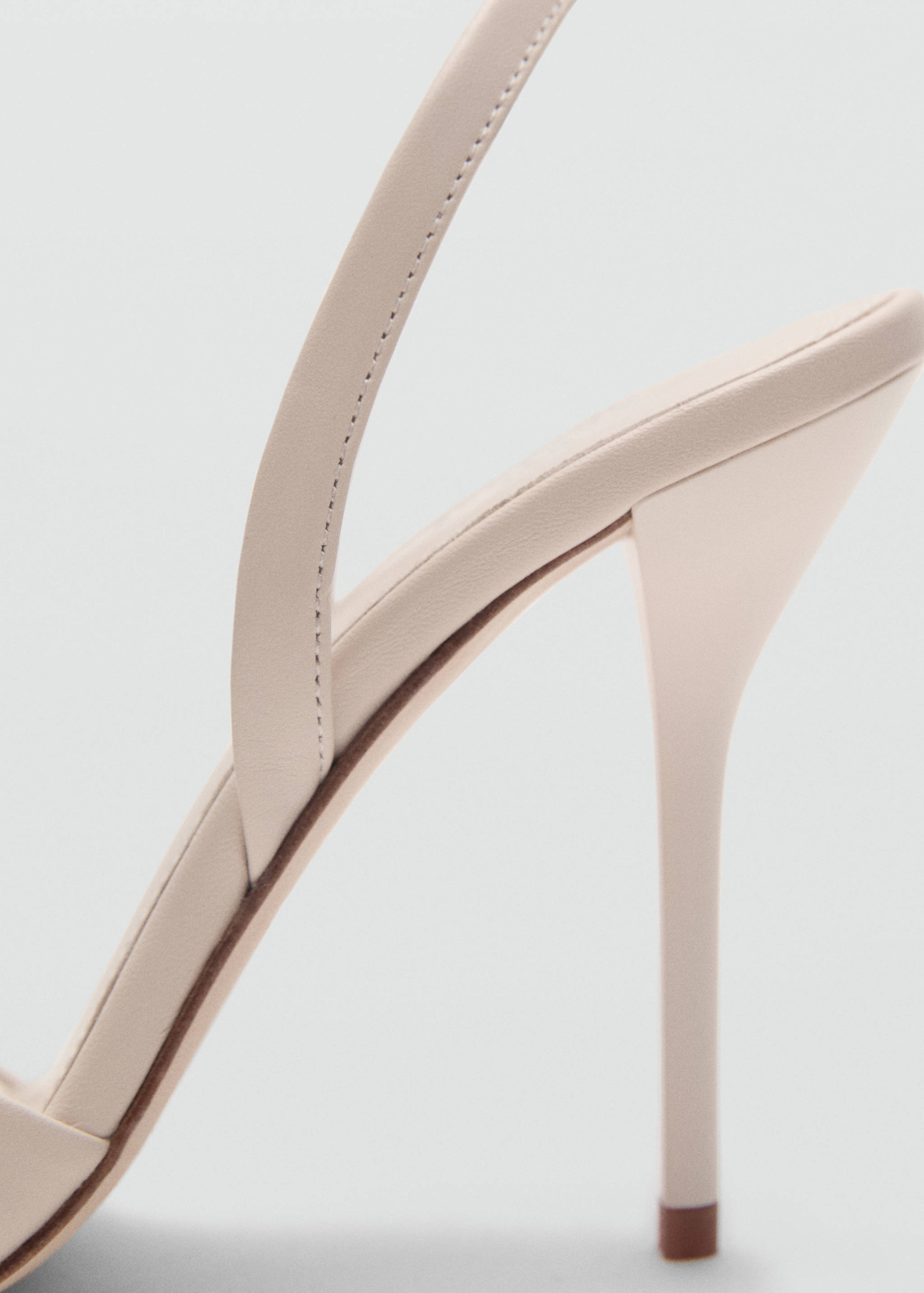 Sandales en cuir à talons contrastés - Détail de l'article 1
