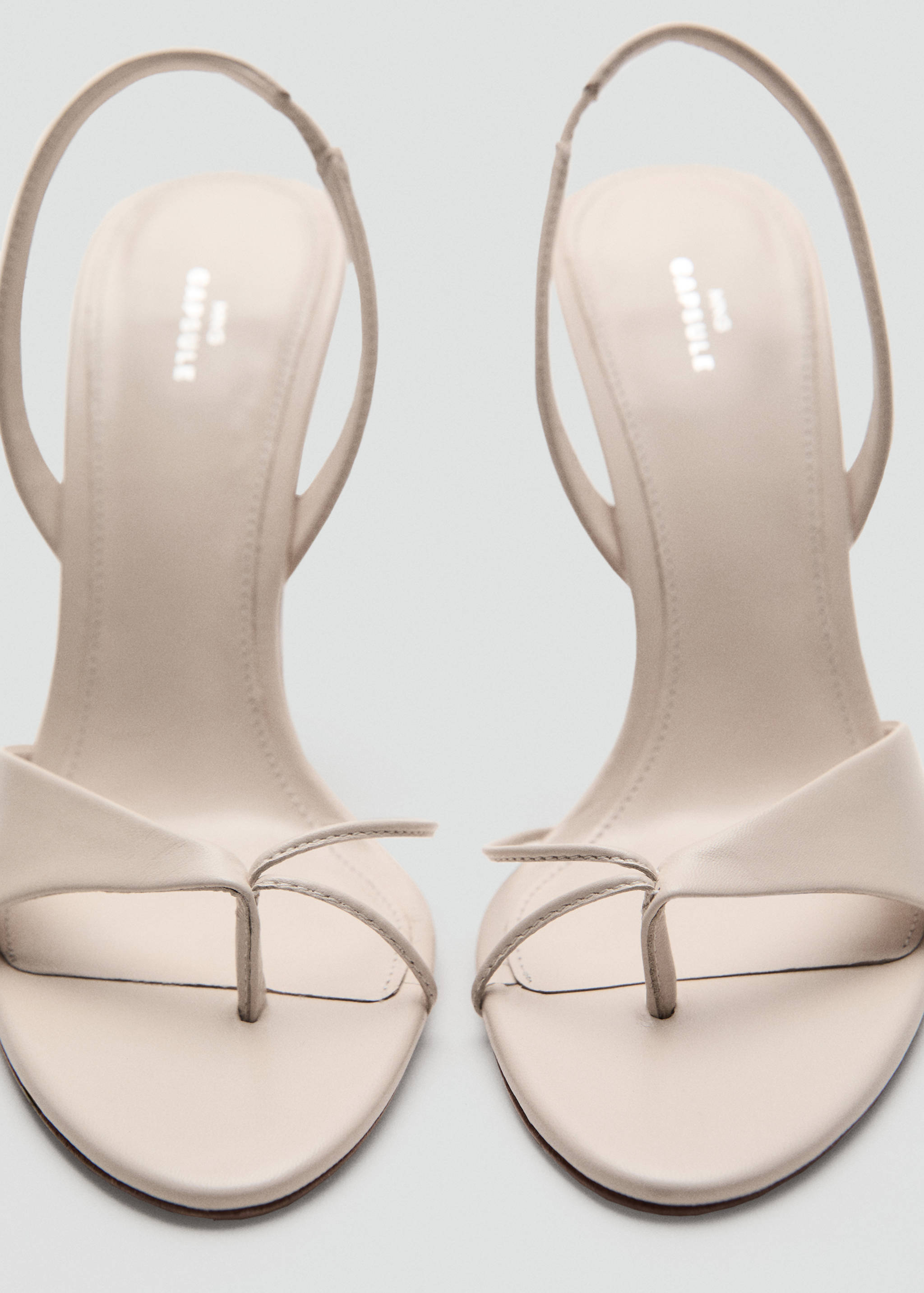 Sandales en cuir à talons contrastés - Détail de l'article 3