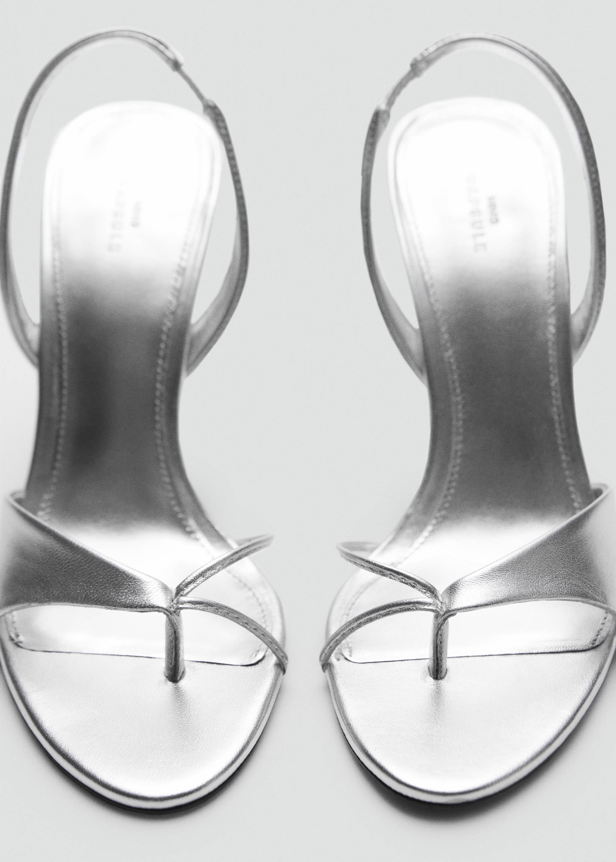 Sandales en cuir à talons contrastés - Détail de l'article 3