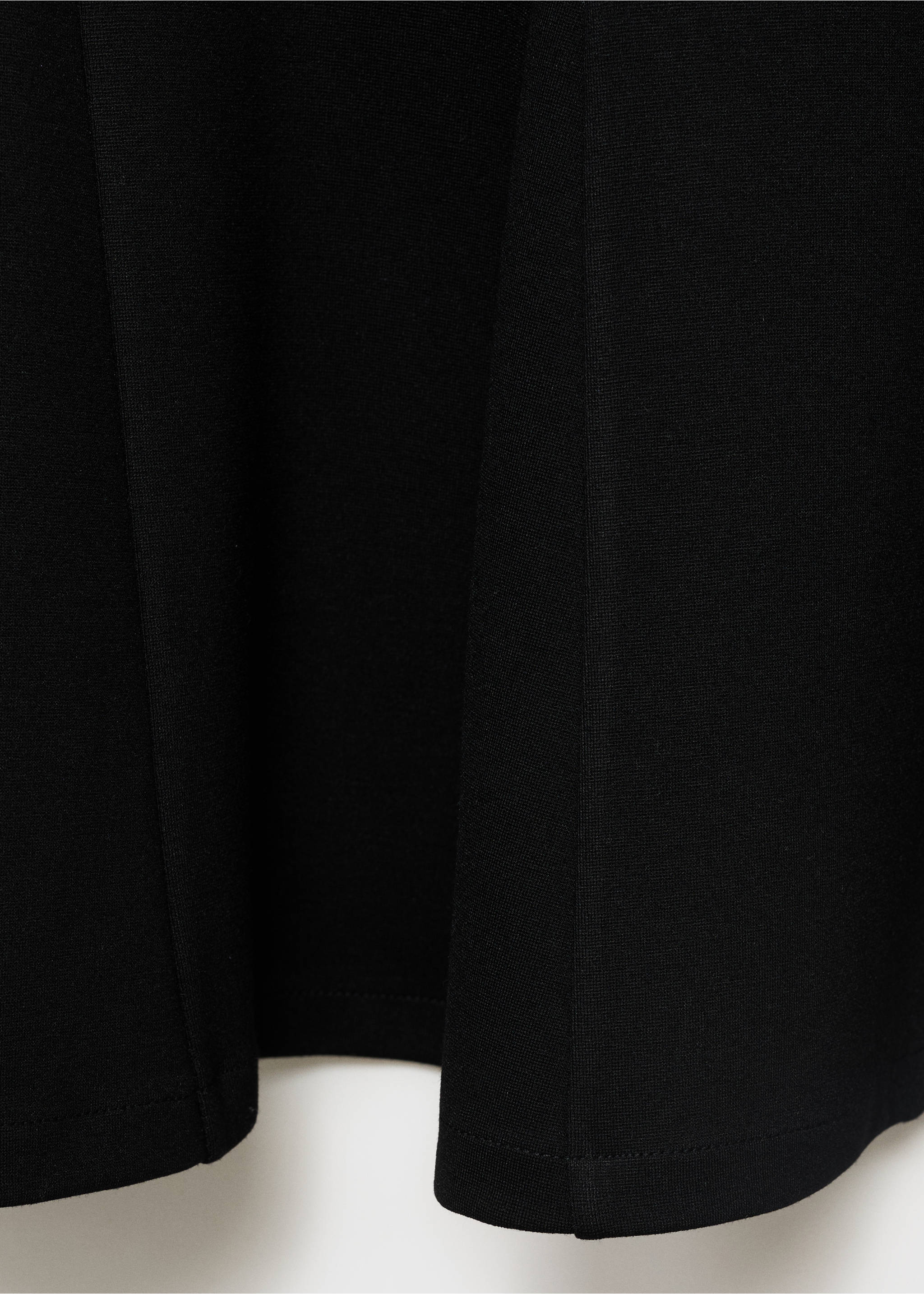 Strapless dress with pleats - Details of the article 8, Black. Ref: 17061268-00.