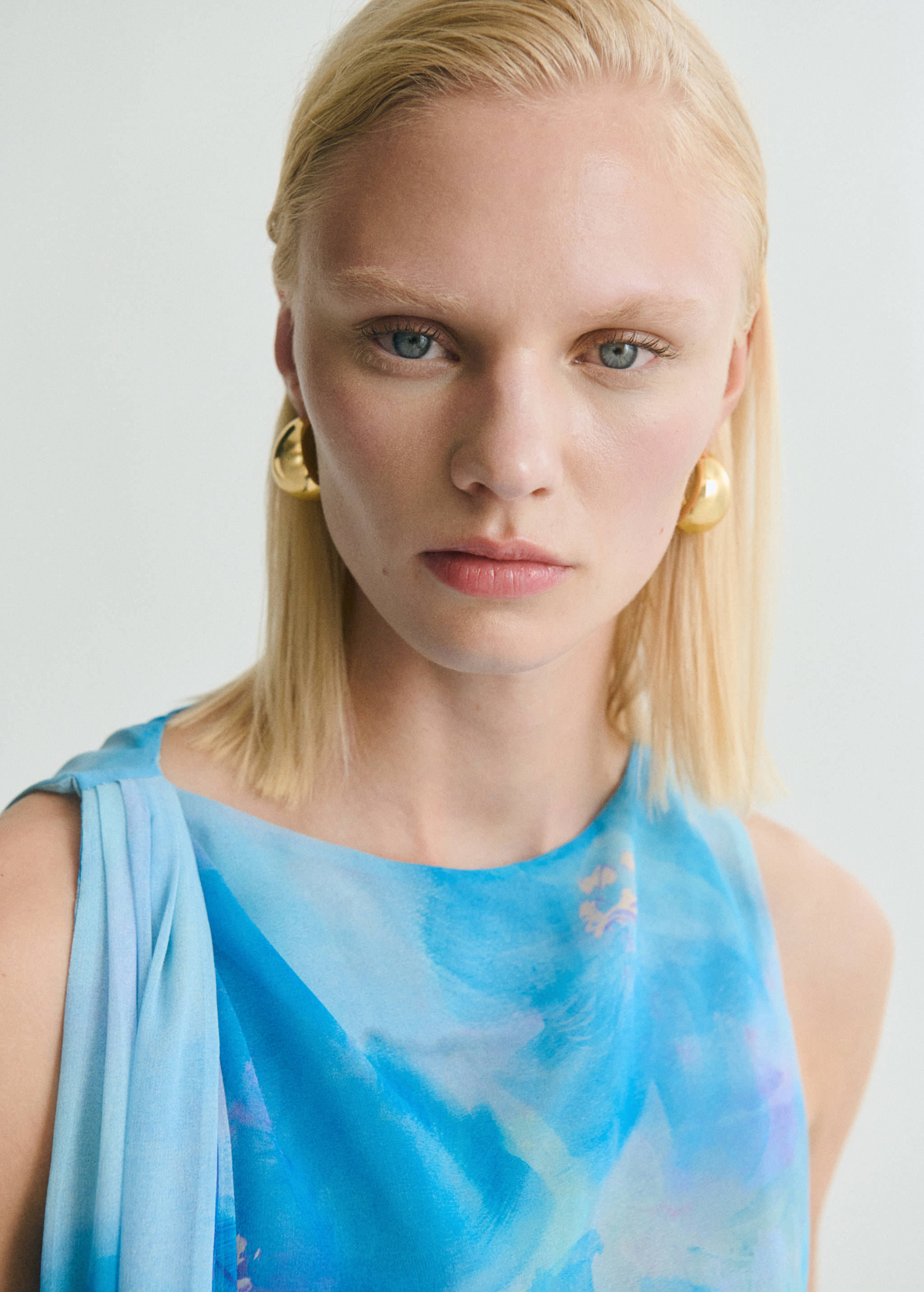 Floral tie blouse - Details of the article 1
