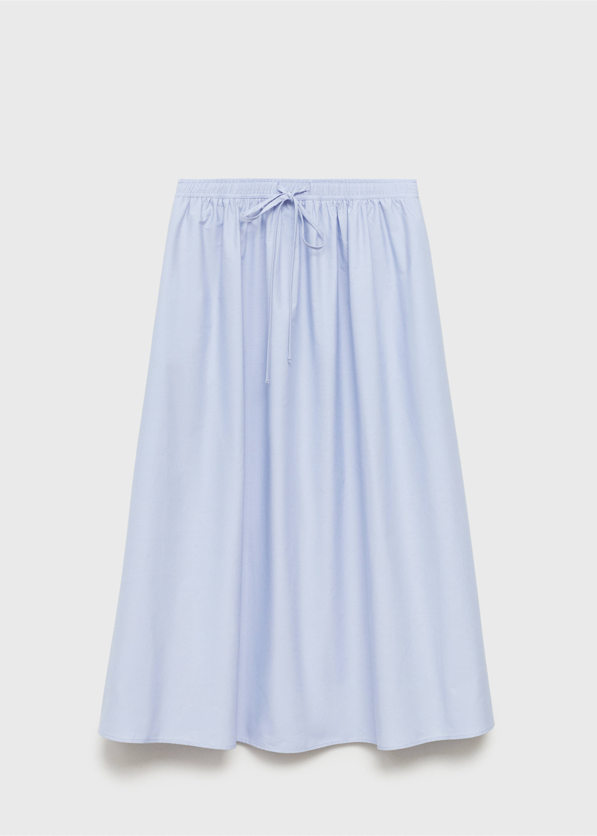 Flared cotton skirt - Article without model, Sky Blue. Ref: 17061271-00.