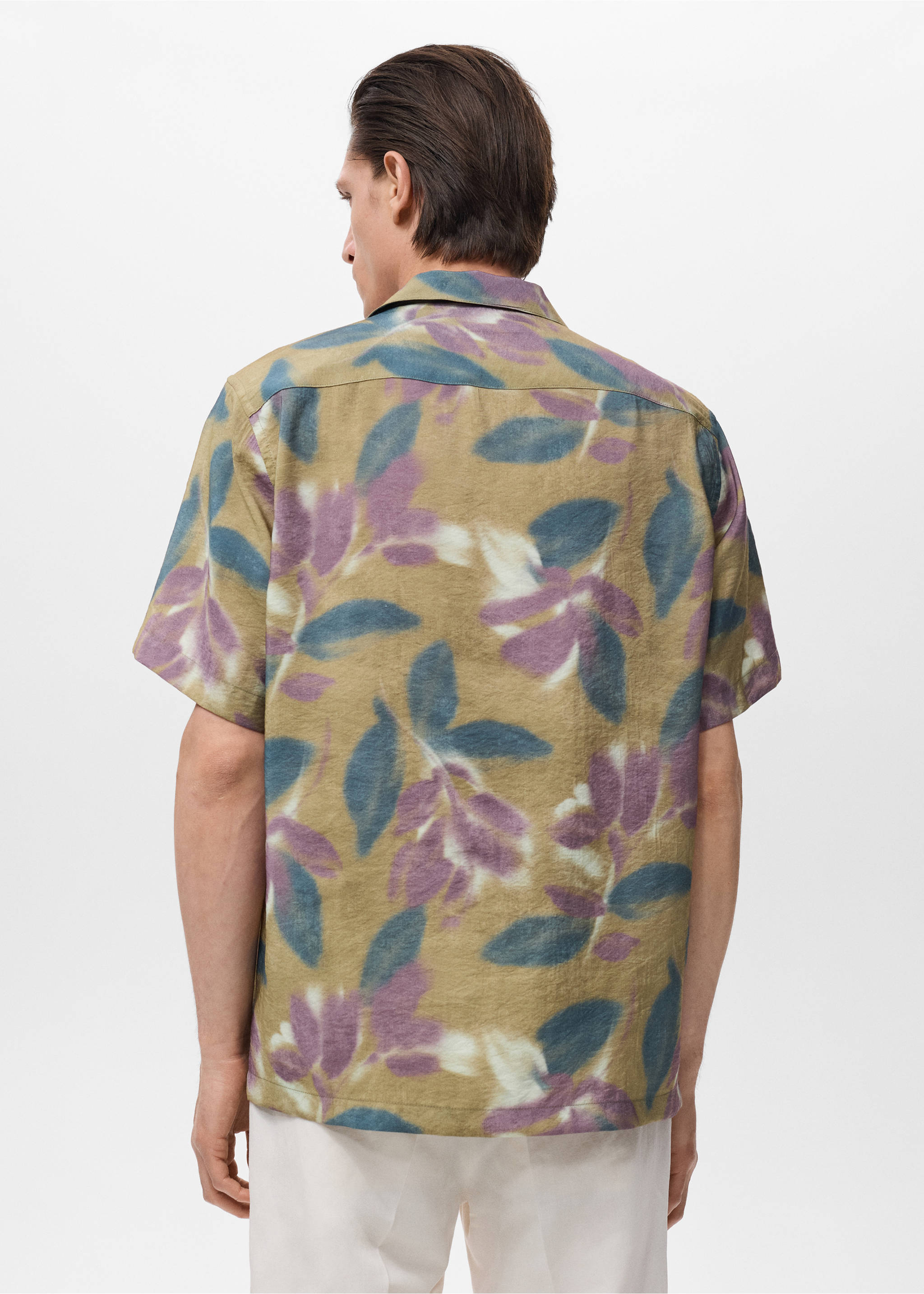 Kortärmad t-shirt tryck - Artikelns baksida, Ljus/ pastell lila. Ref: 17061273-00.