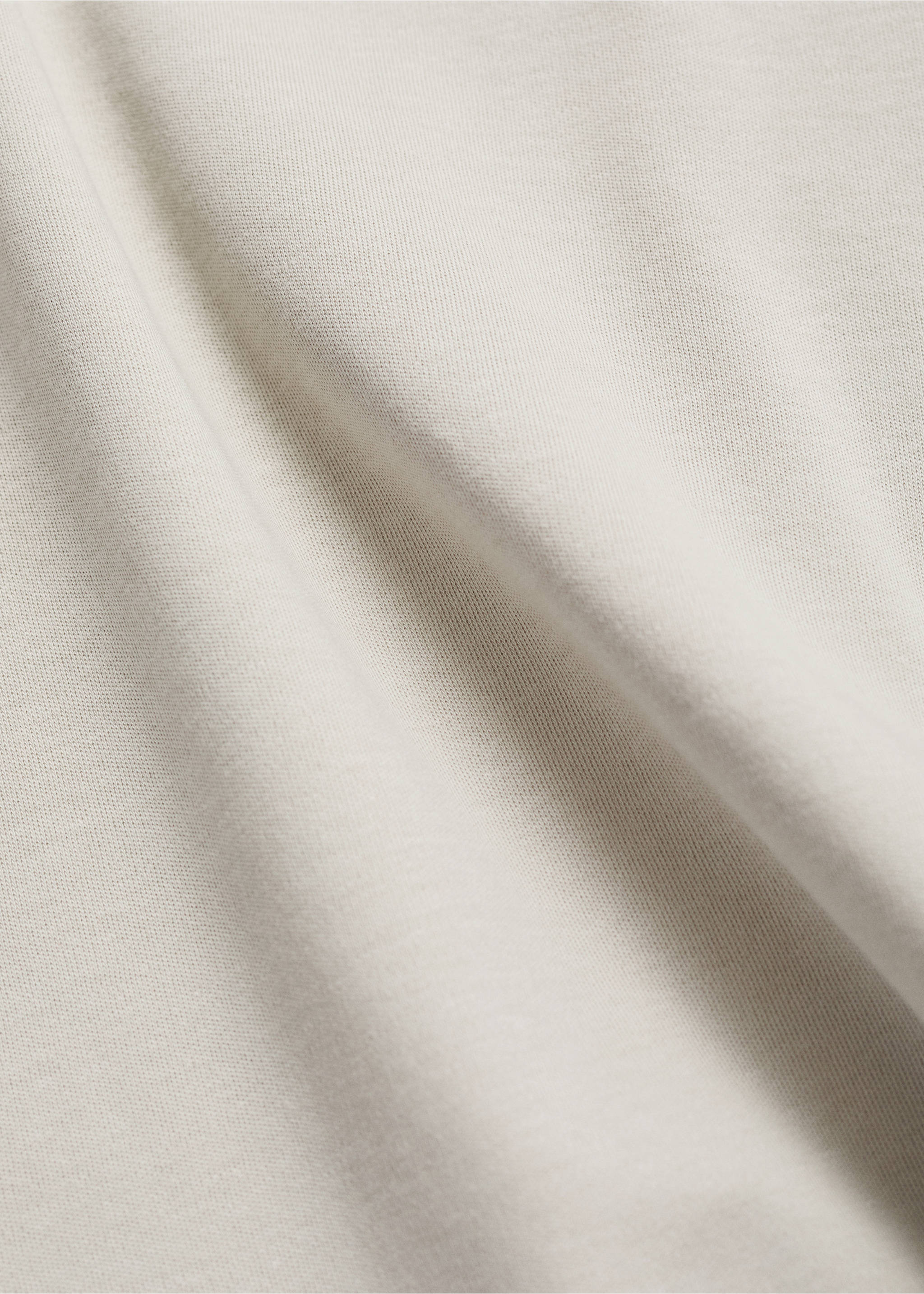 Medium weight regular fit T-shirt - Details of the article 0, Sand. Ref: 17061279-00.