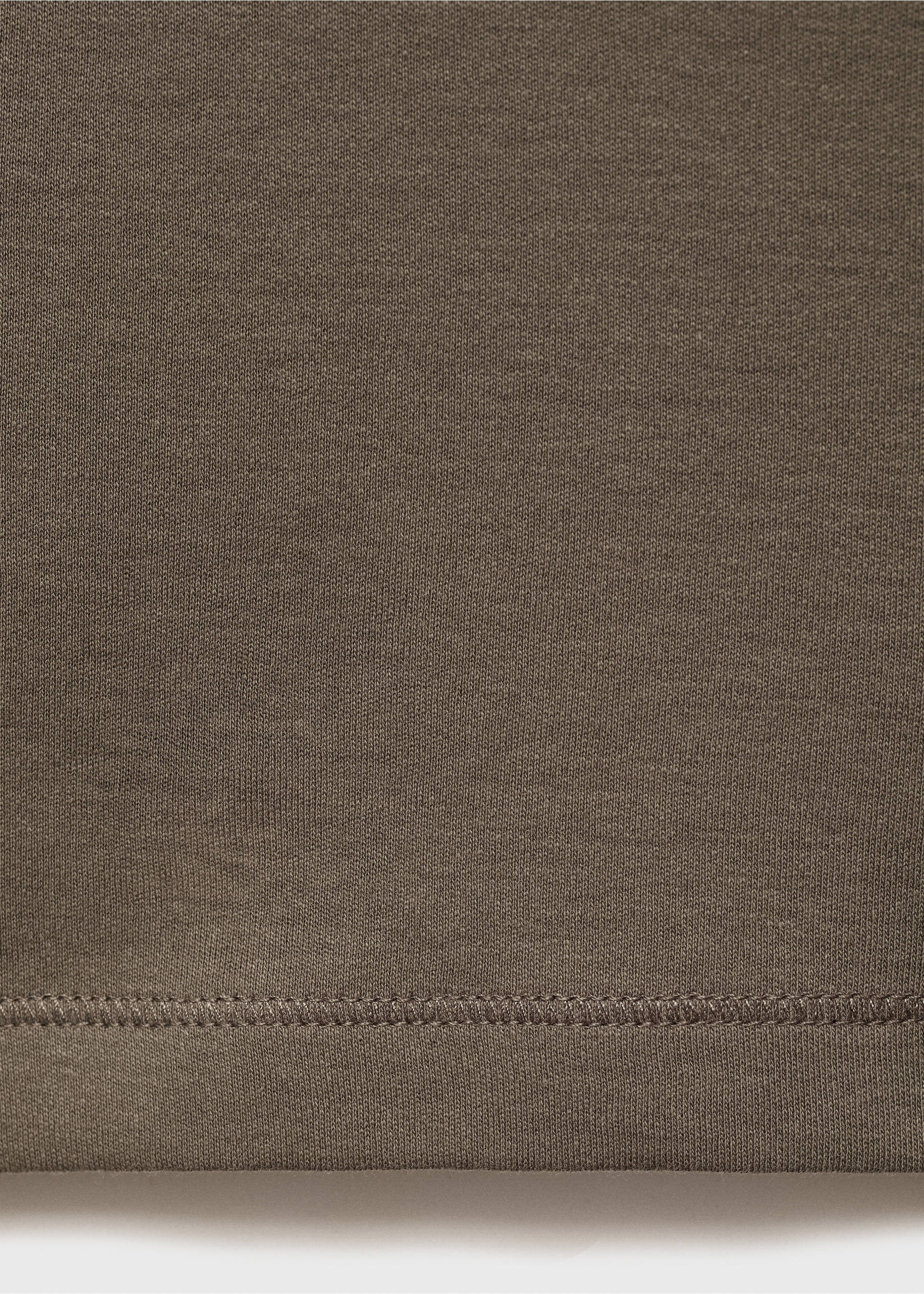 Medium weight regular fit T-shirt - Details of the article 0, Medium Brown. Ref: 17061279-00.